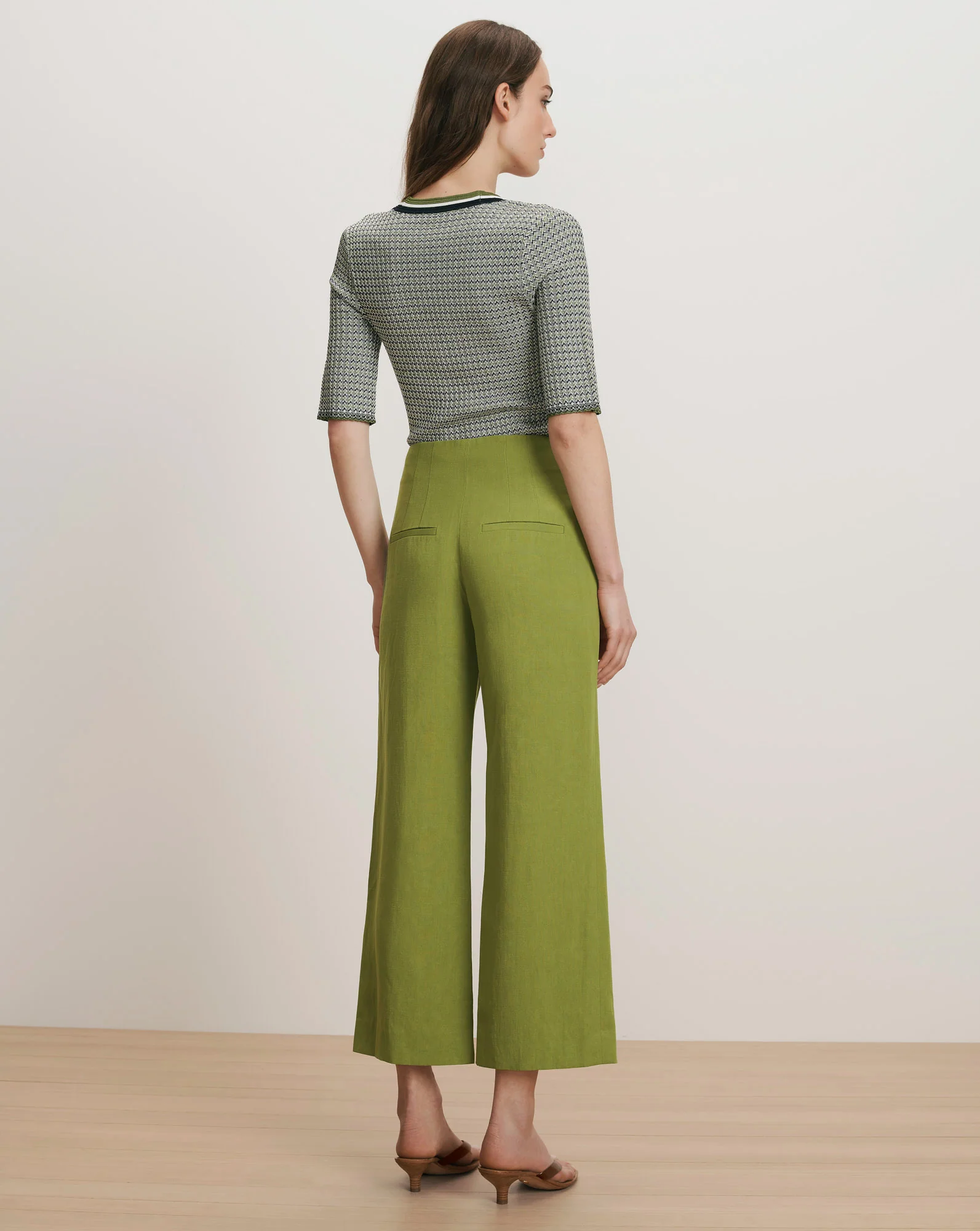 Dova Wide-Leg Linen Pant - Image 4