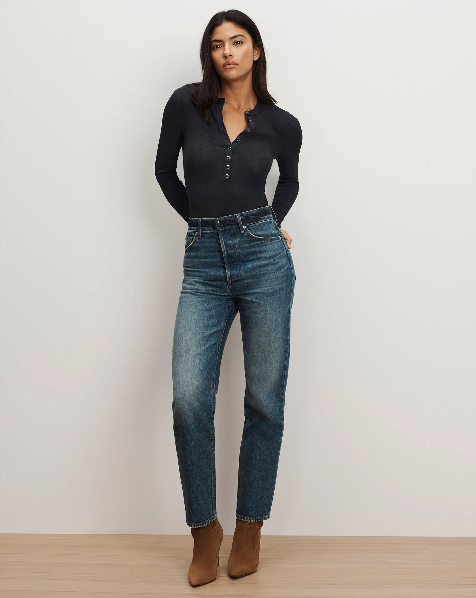Drexler Ribbed Henley Top - Image 2