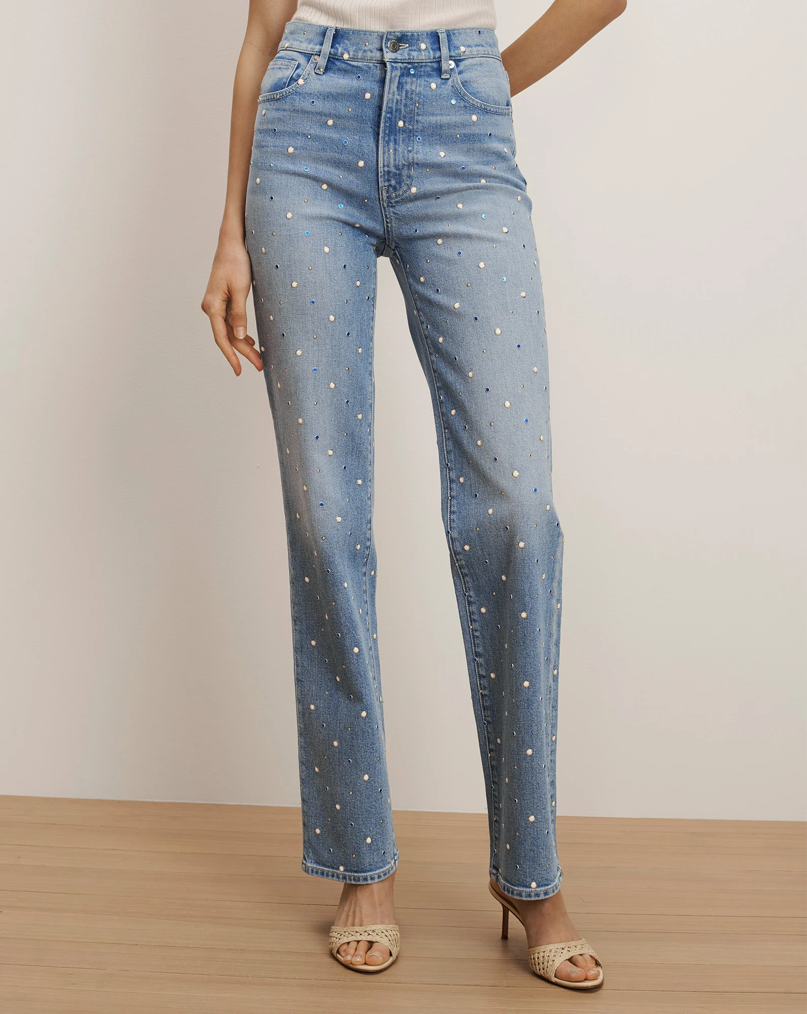 Dylan Embellished Straight-Leg Jean - Image 2