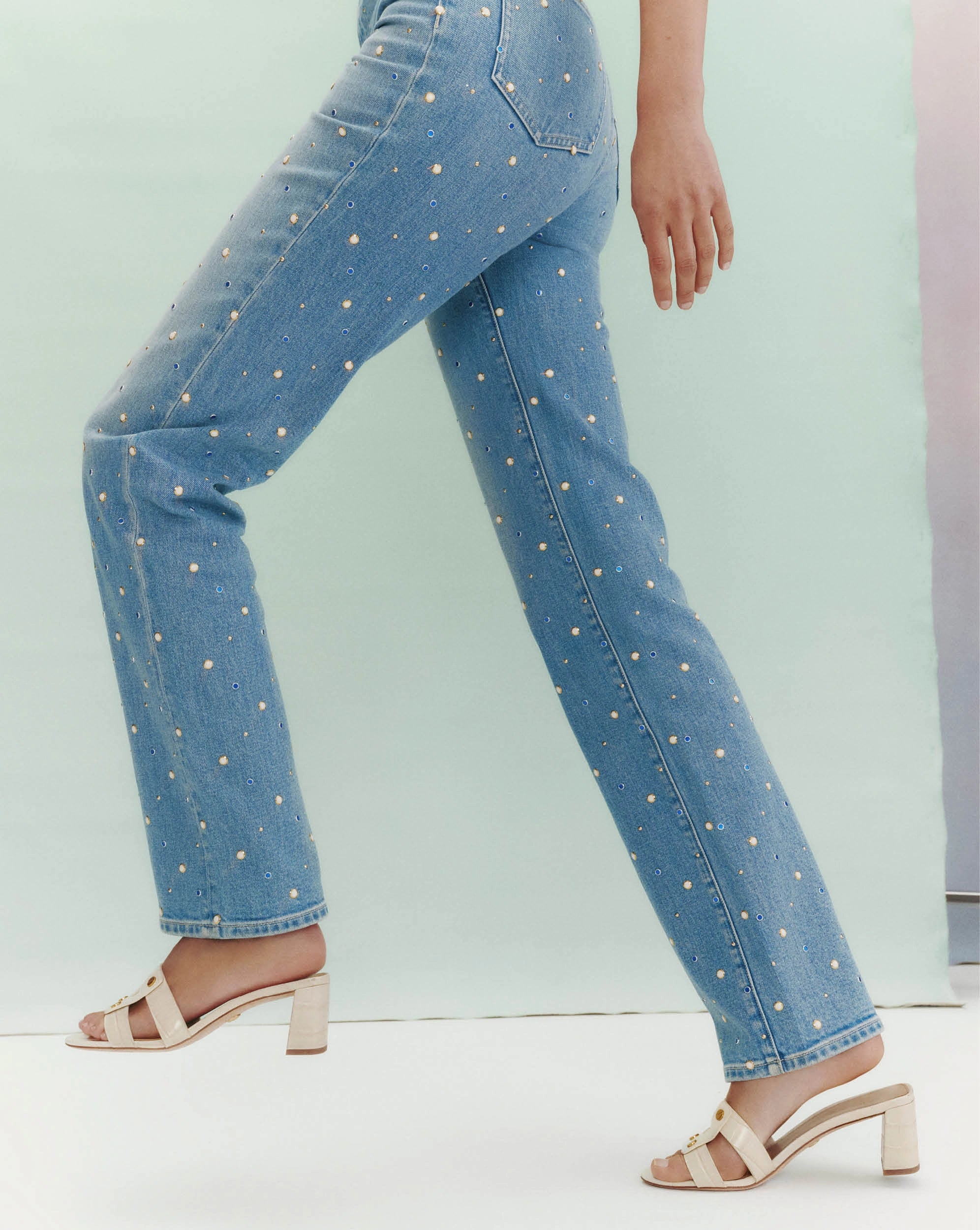 Dylan Embellished Straight-Leg Jean - Image 8
