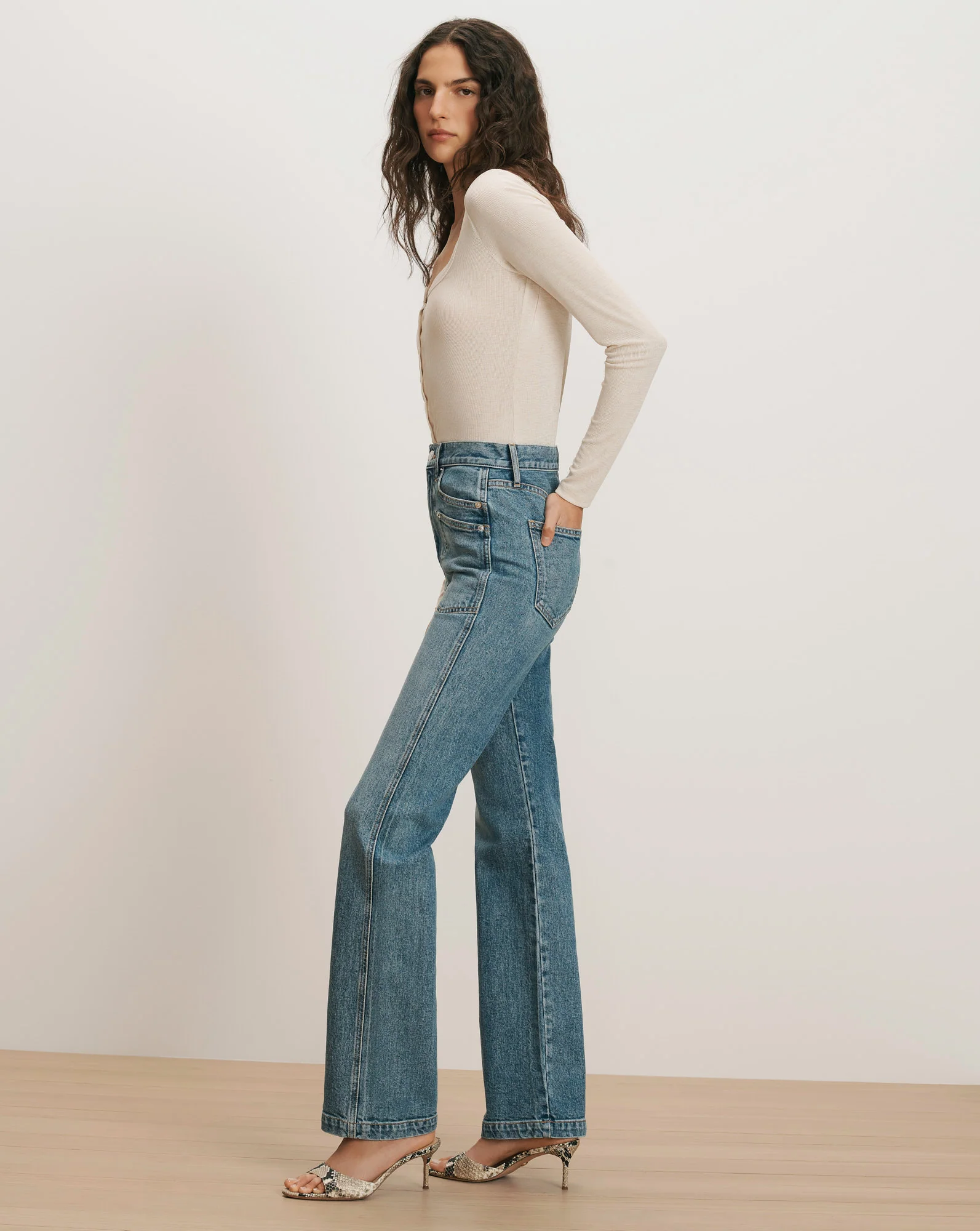 Dylan Patch-Pocket Straight-Leg Jean - Image 3