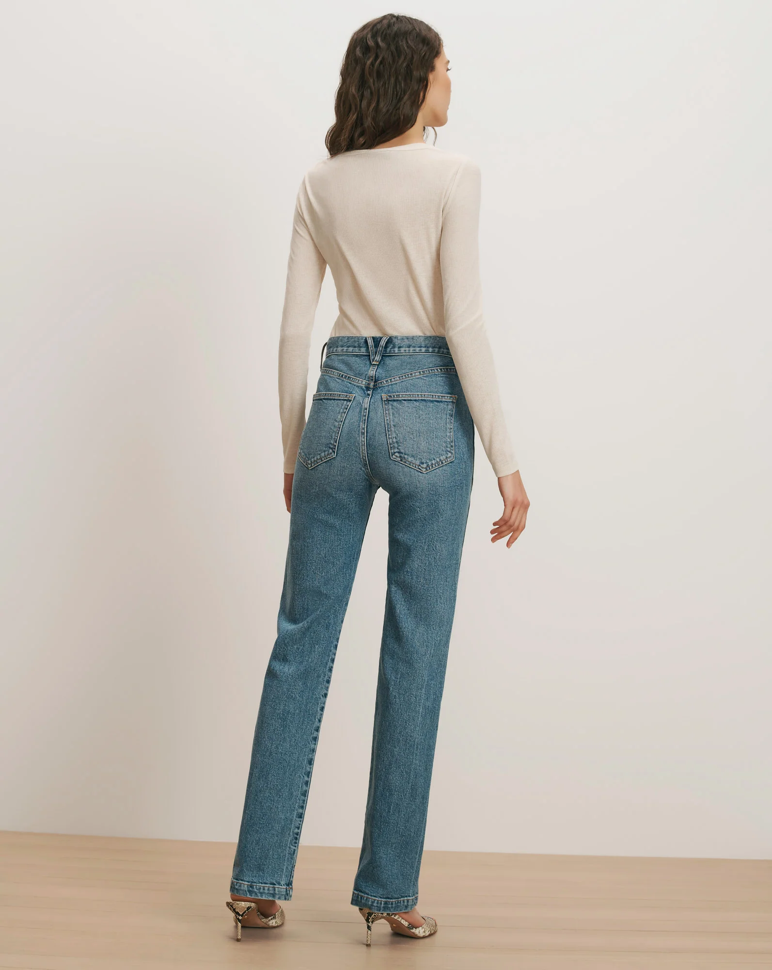 Dylan Patch-Pocket Straight-Leg Jean - Image 5