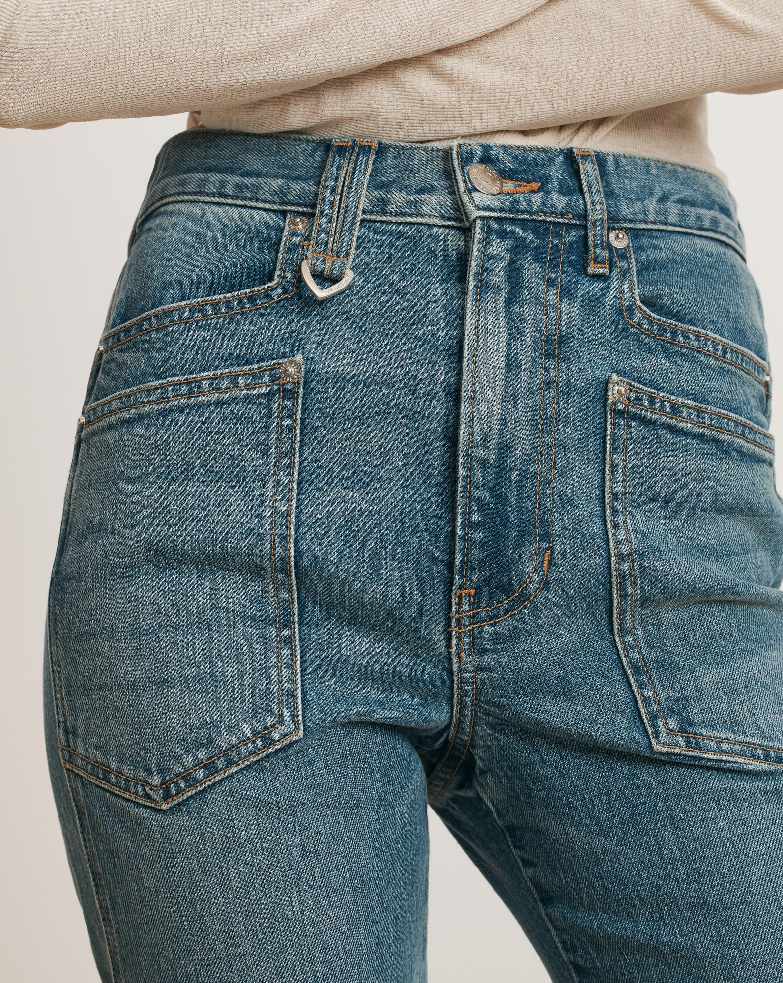 Dylan Patch-Pocket Straight-Leg Jean - Image 6