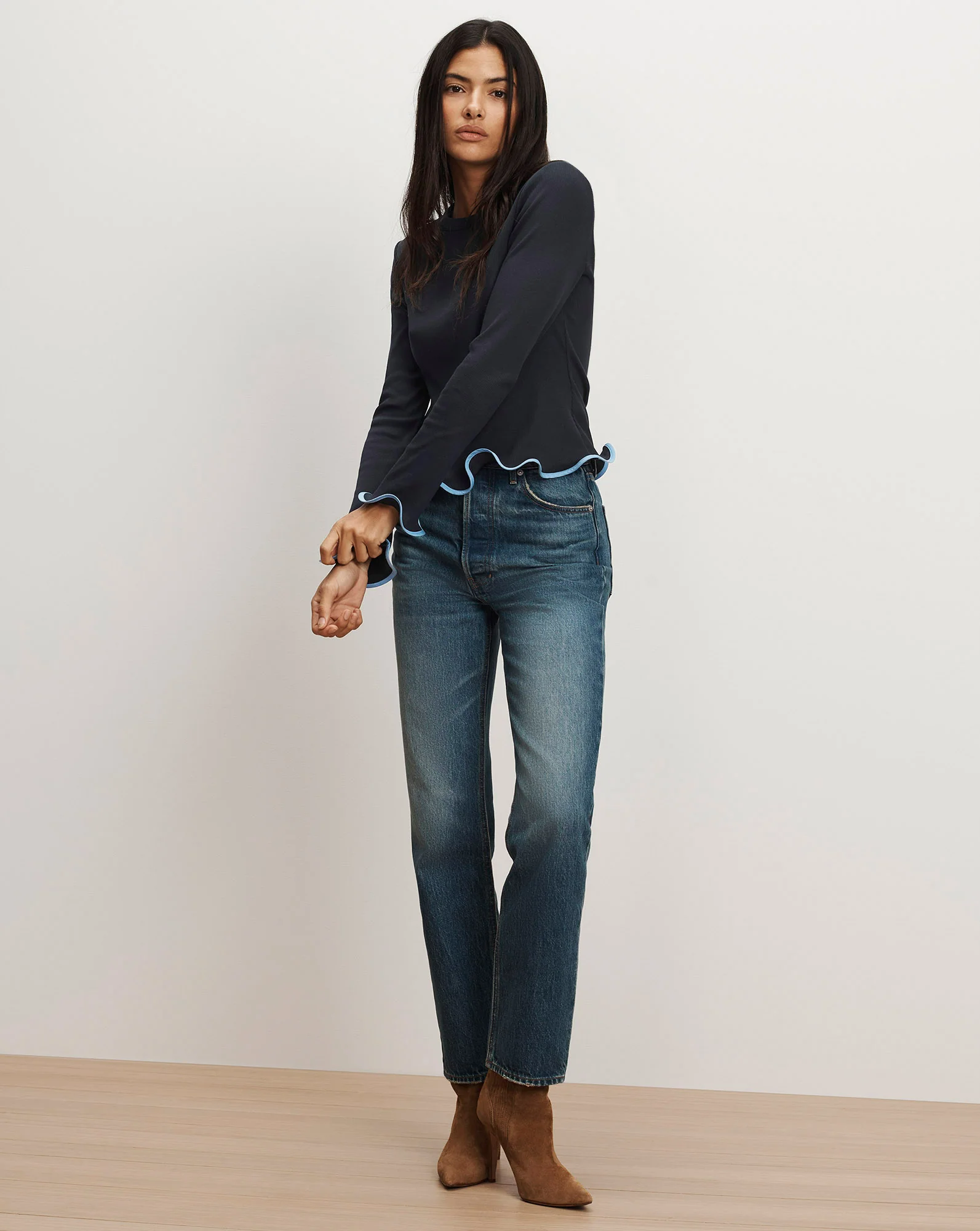 Elianne Ruffle-Trim T-Shirt - Image 2