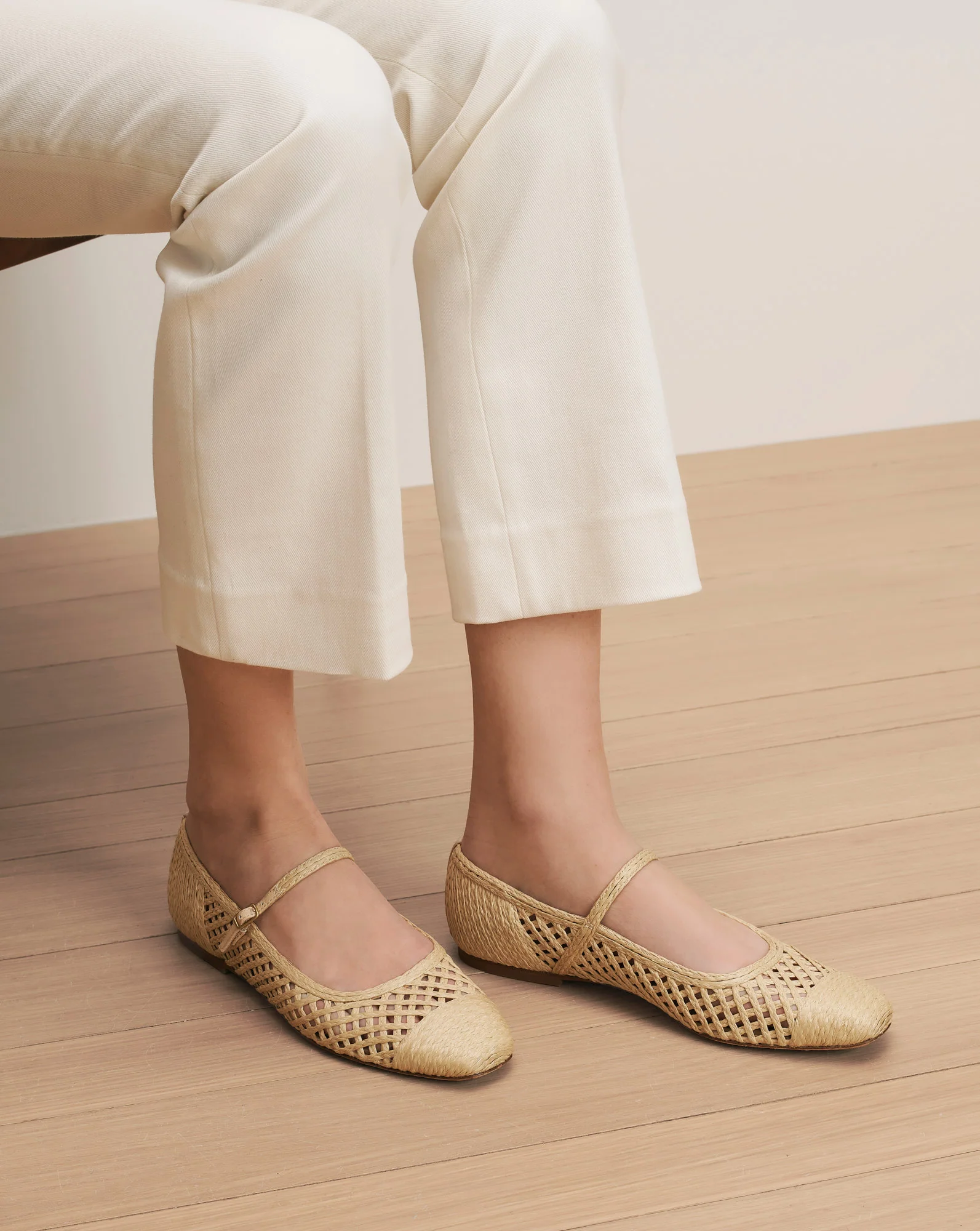 Ellie Raffia Flat - Image 2