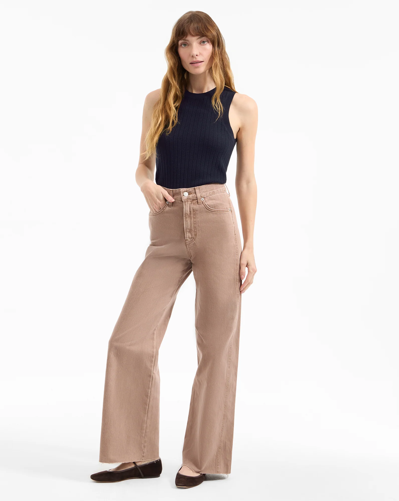 Ellie Suede Flat - Image 7