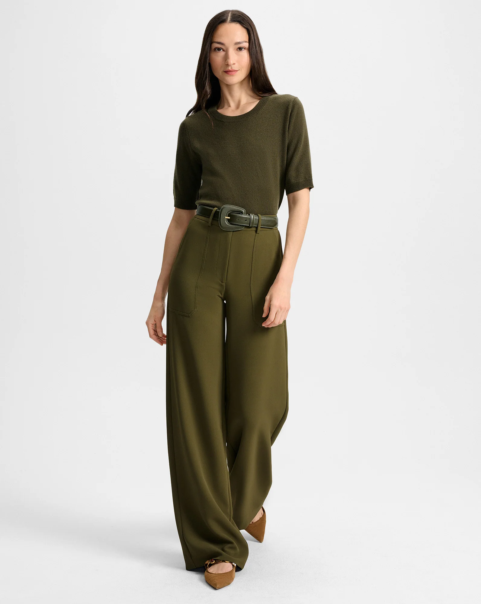 Elsy Leather-Buckle Belt - Image 4