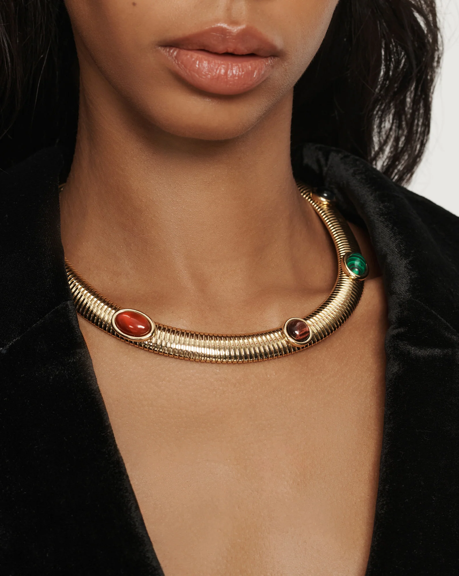 Embellished Tubogas Collar Necklace - Image 2