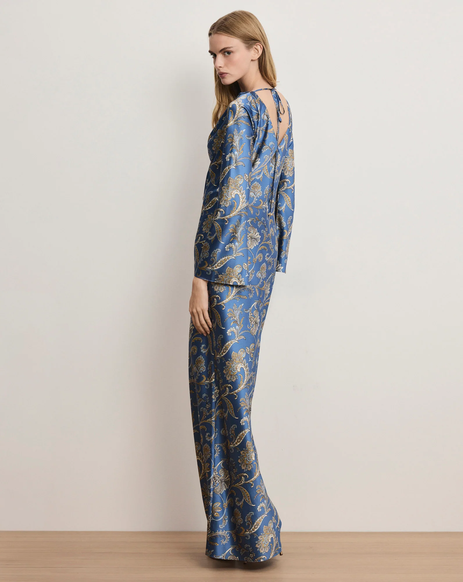Ember Silk-Blend Maxi Dress - Image 4