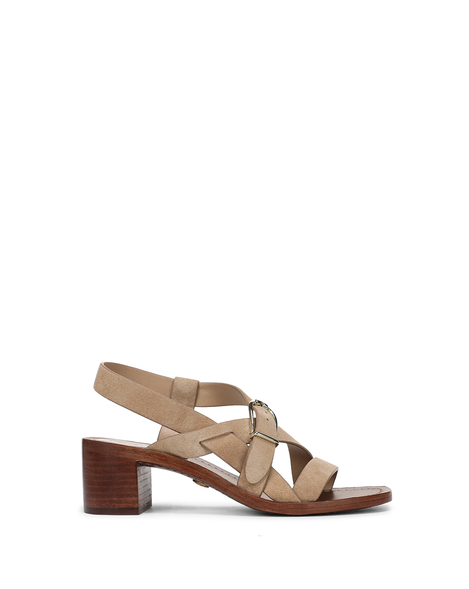 Etta Suede Mid-Heel Sandal - Image 6