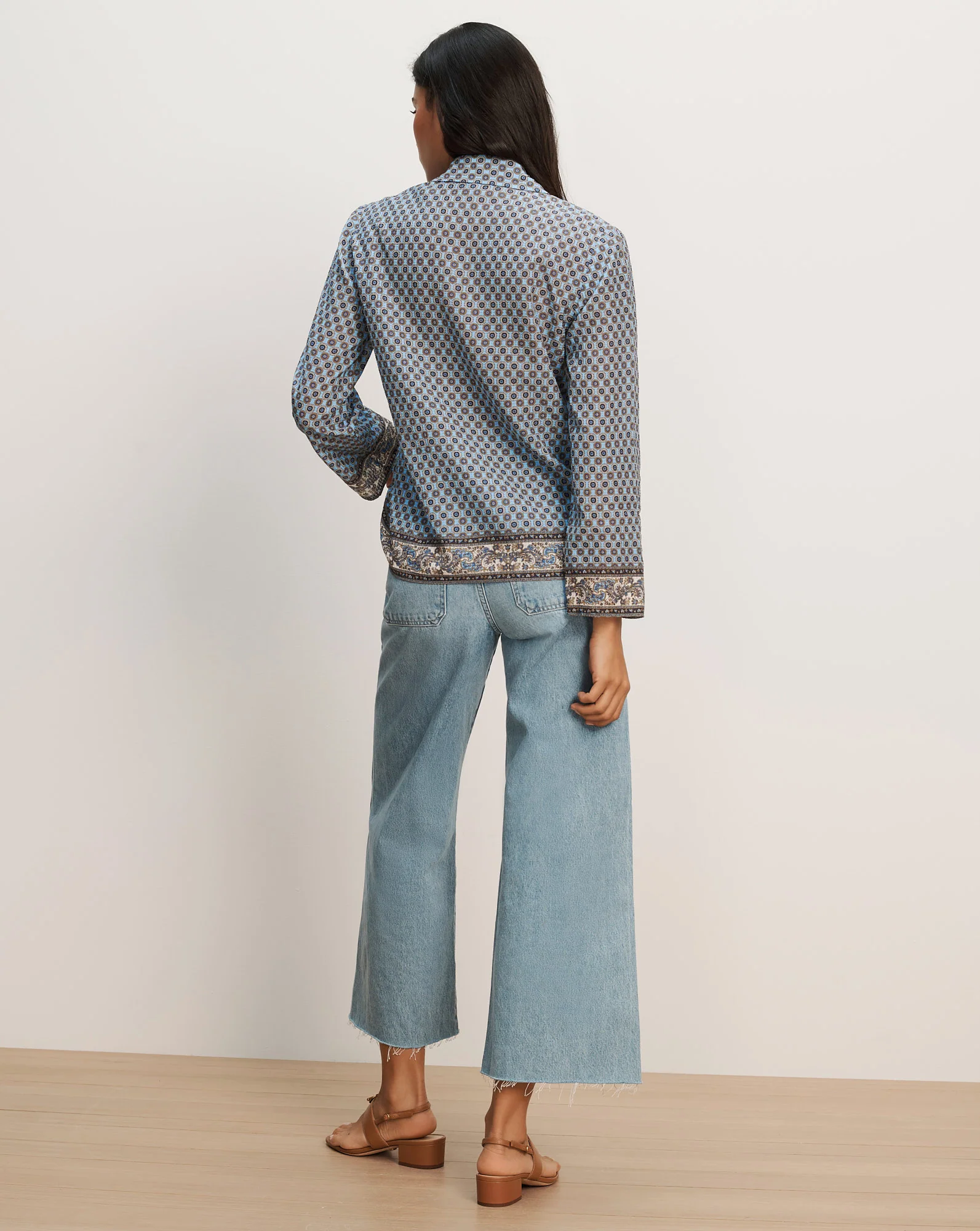 Eva Scarf-Print Blouse - Image 4