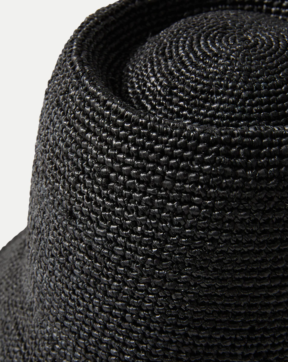 Felix Raffia Straw Bucket Hat - Image 3
