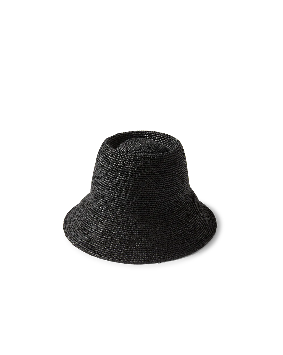 Felix Raffia Straw Bucket Hat - Image 4