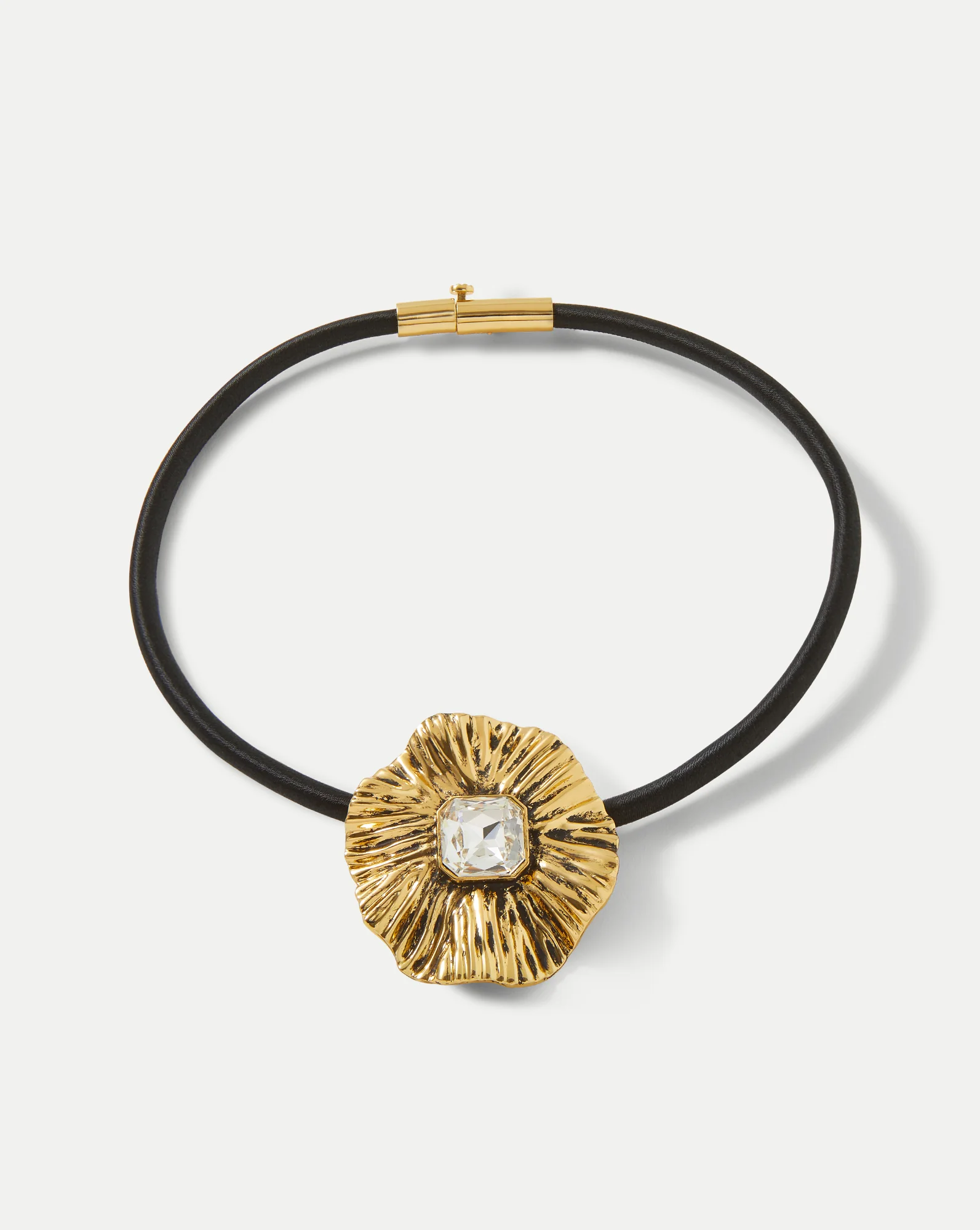 Floral Pendant Cord Necklace - Image 3