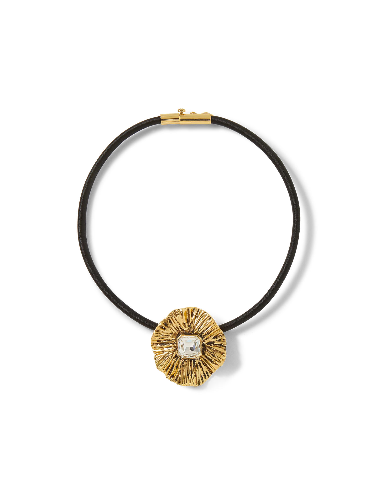 Floral Pendant Cord Necklace - Image 5