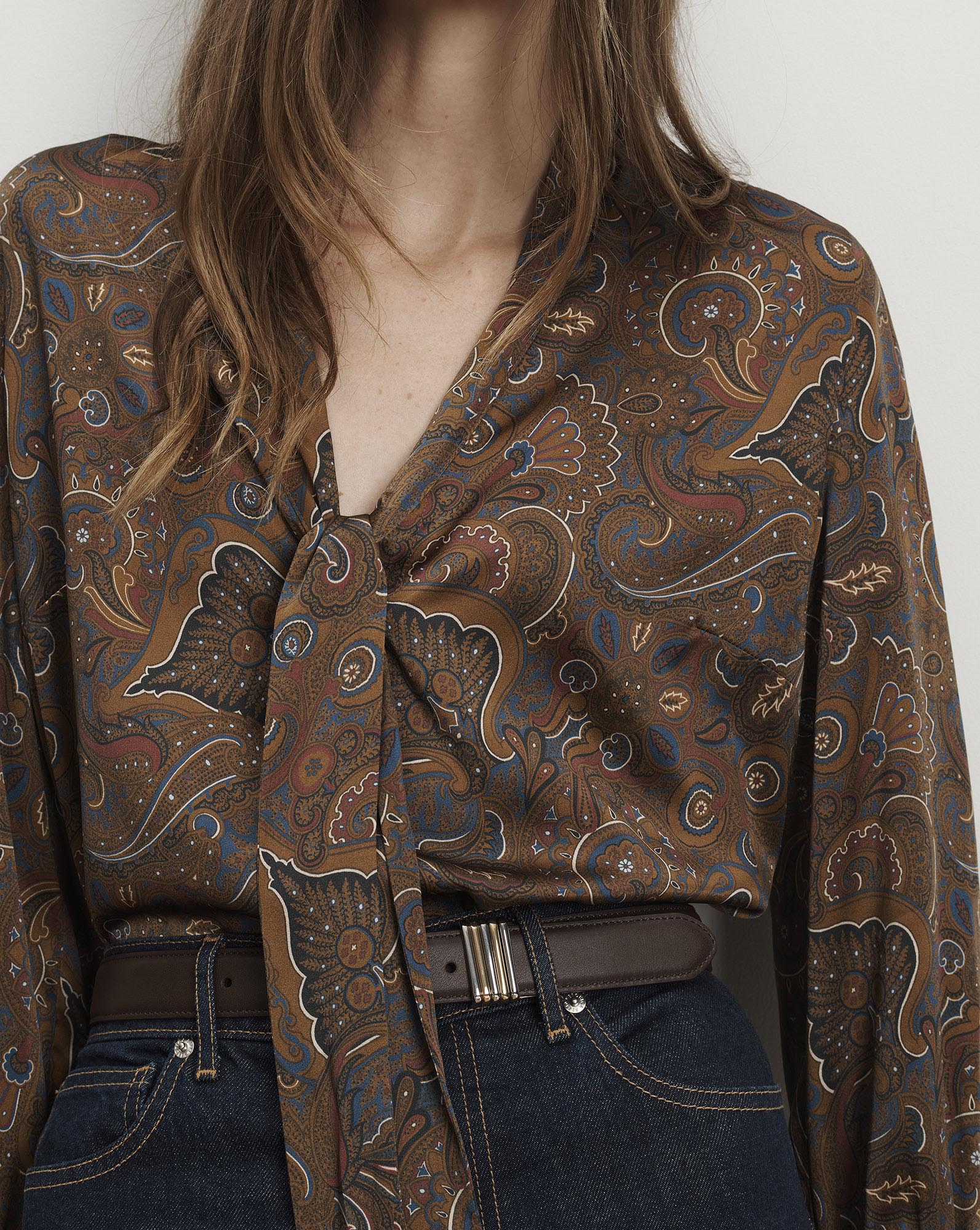 Francine Tie-Neck Blouse - Image 5