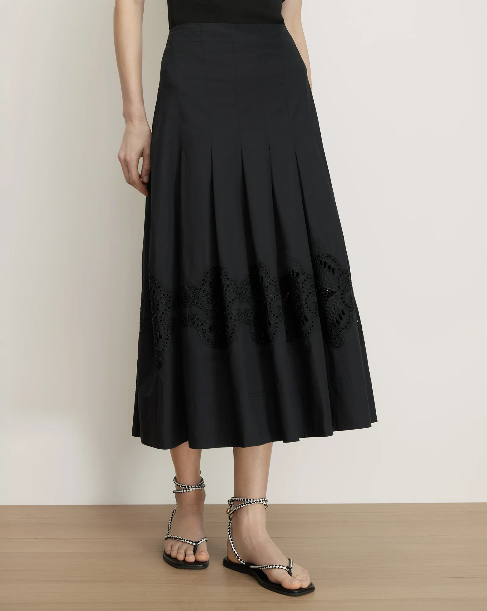 Fynnley Embroidered Midi Skirt - Image 2