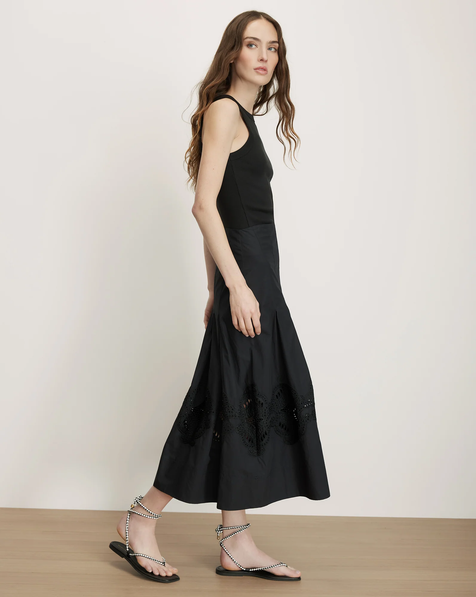 Fynnley Embroidered Midi Skirt - Image 3