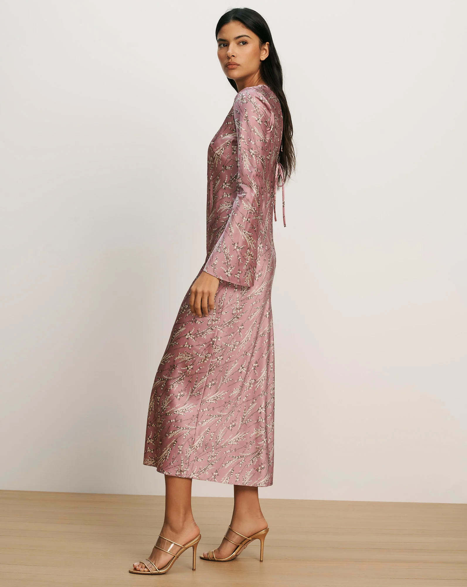 Gemma Silk-Blend Midi Dress - Image 2