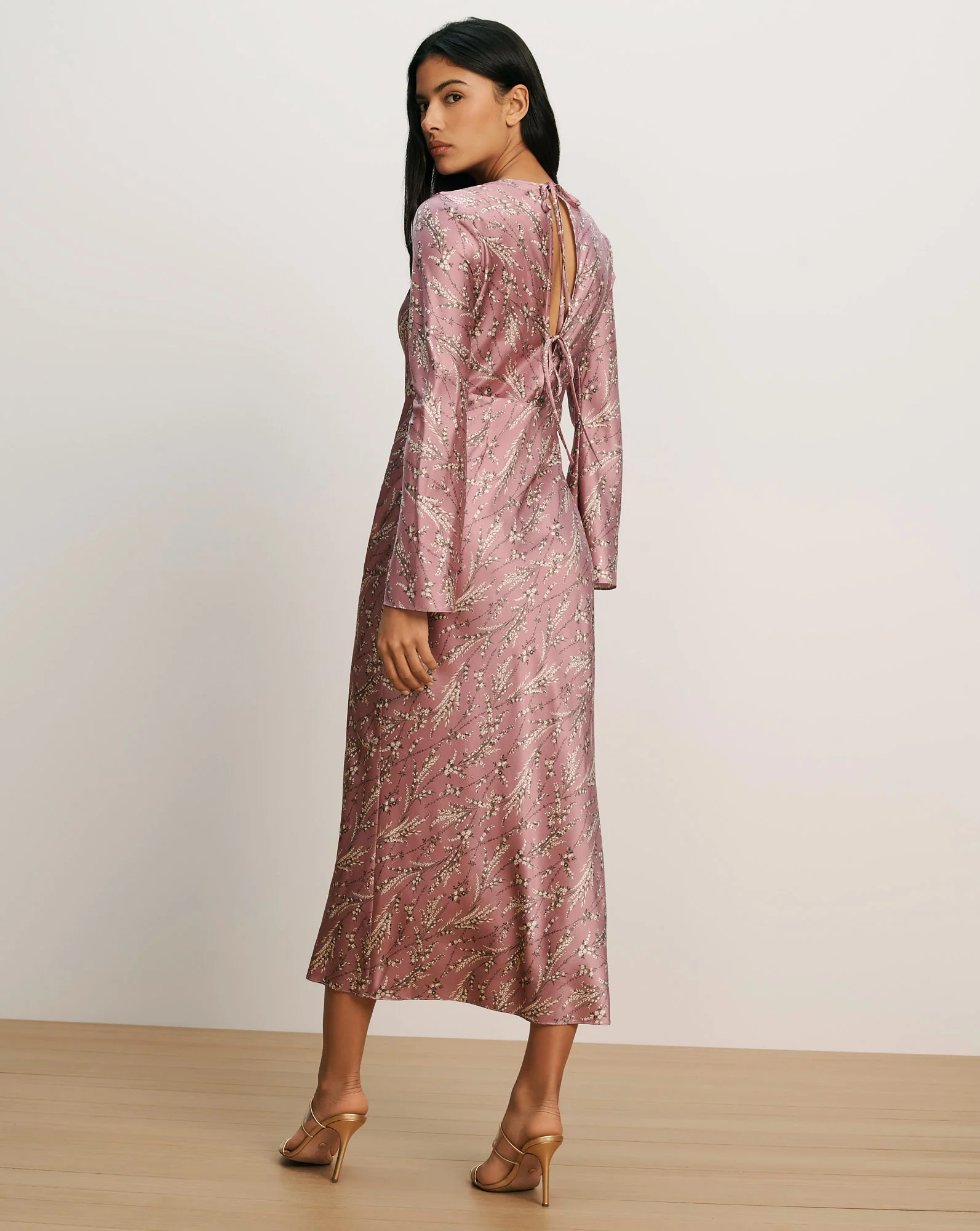 Gemma Silk-Blend Midi Dress - Image 4