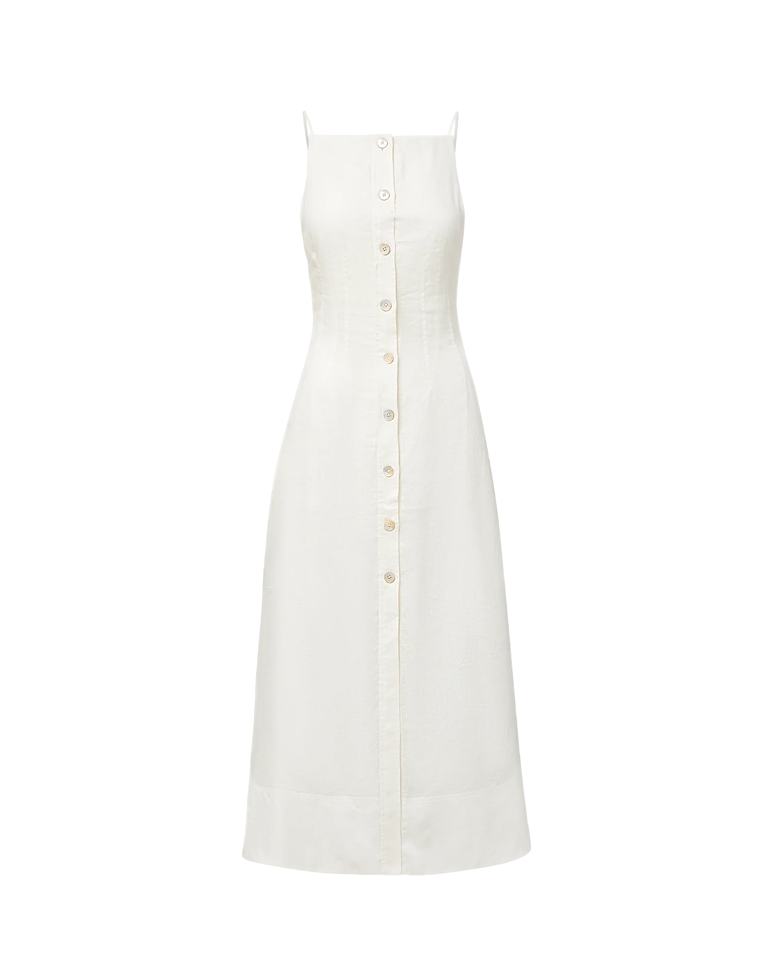 Georges Linen Midi Dress - Image 5