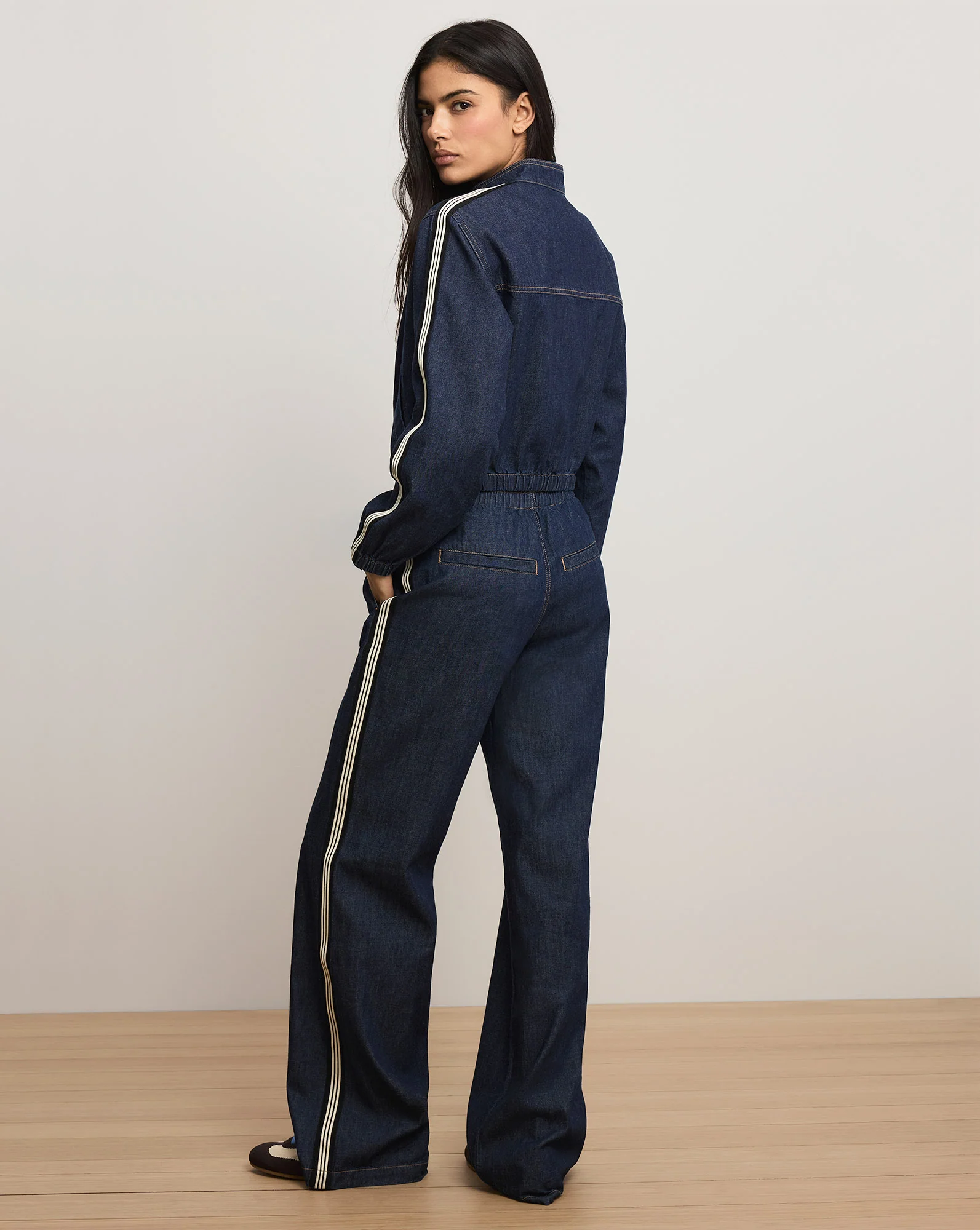 Gigi Denim Track Jacket - Image 4