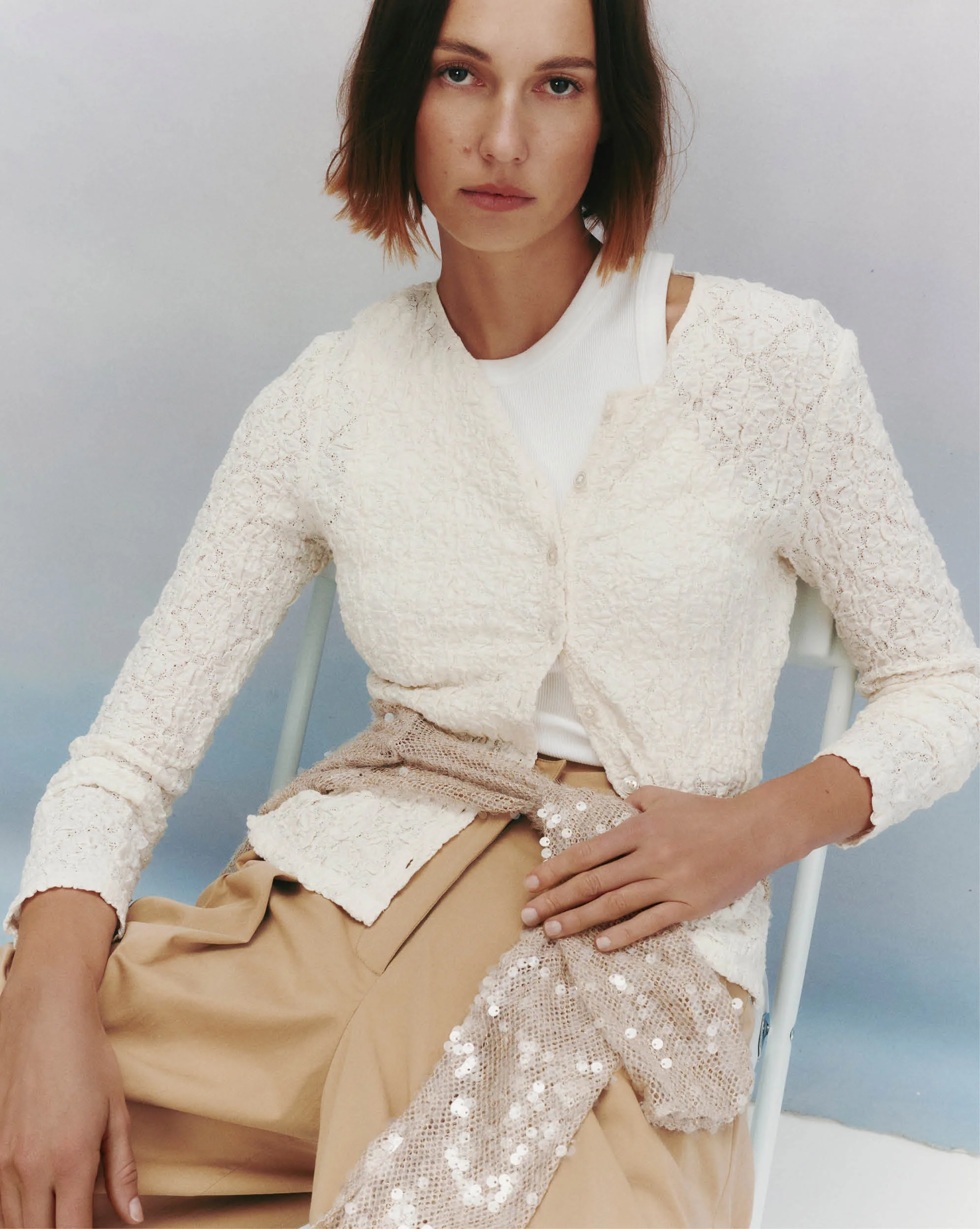 Gillingham Stretch-Lace Cardigan - Image 5