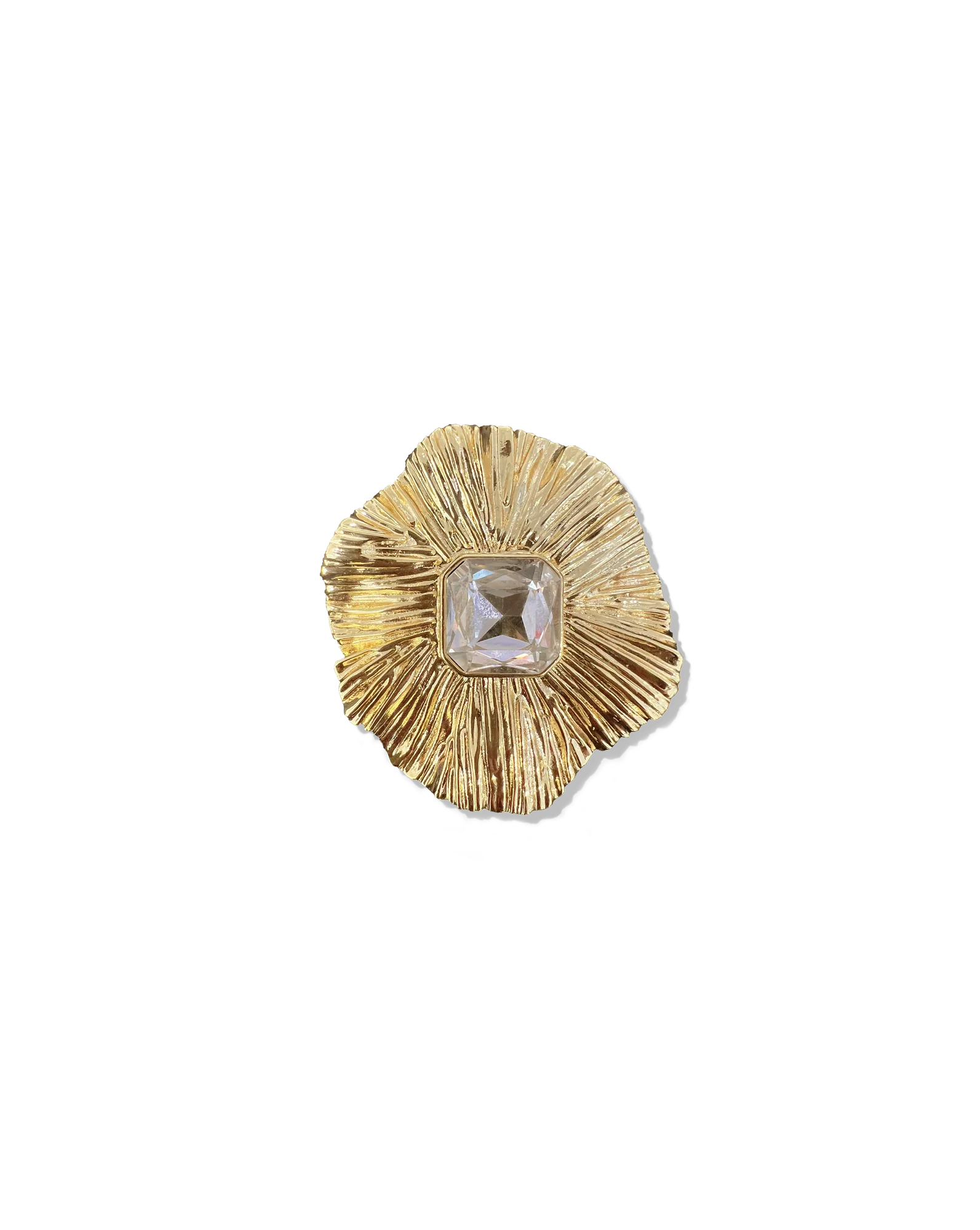 Gold Floral Brooch - Image 5