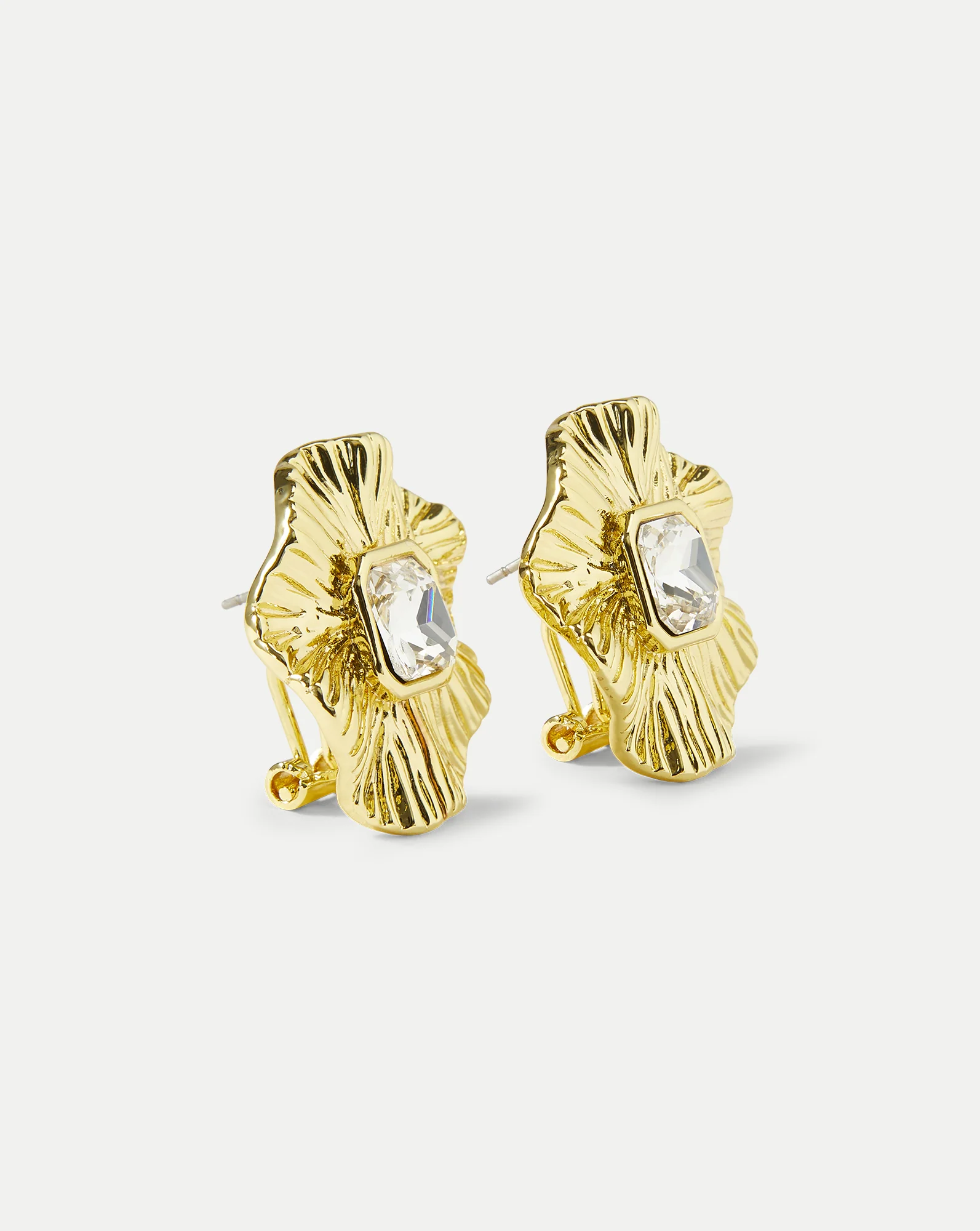 Gold Floral Earring - Image 3