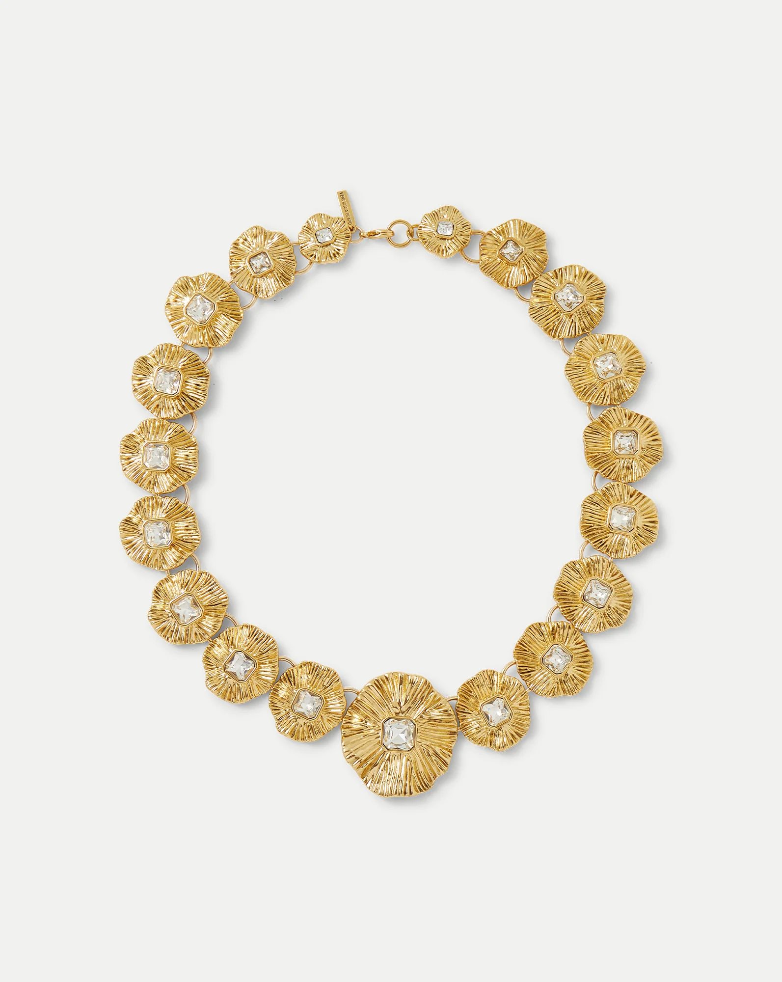 Gold Floral Statement Necklace
