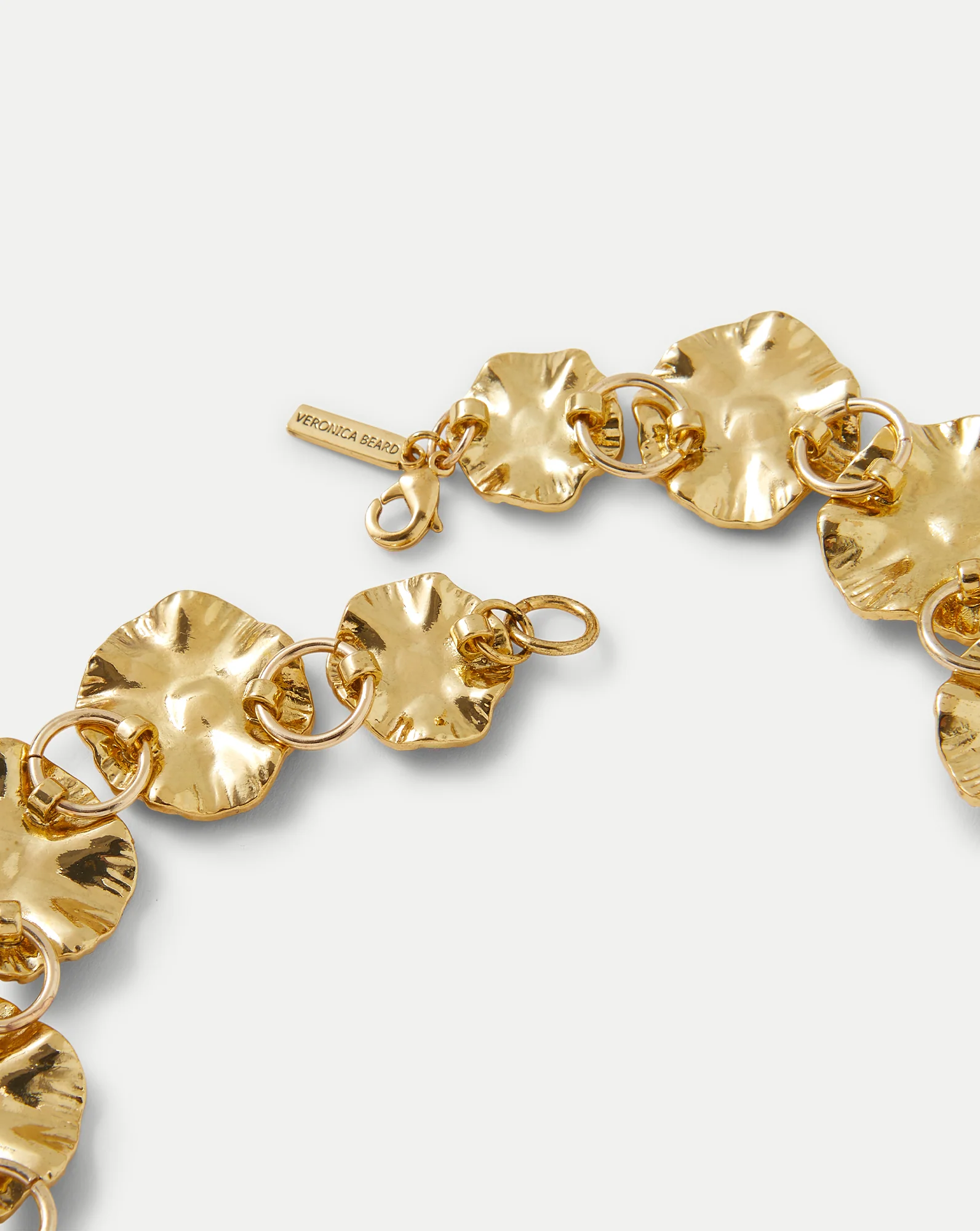 Gold Floral Statement Necklace - Image 6