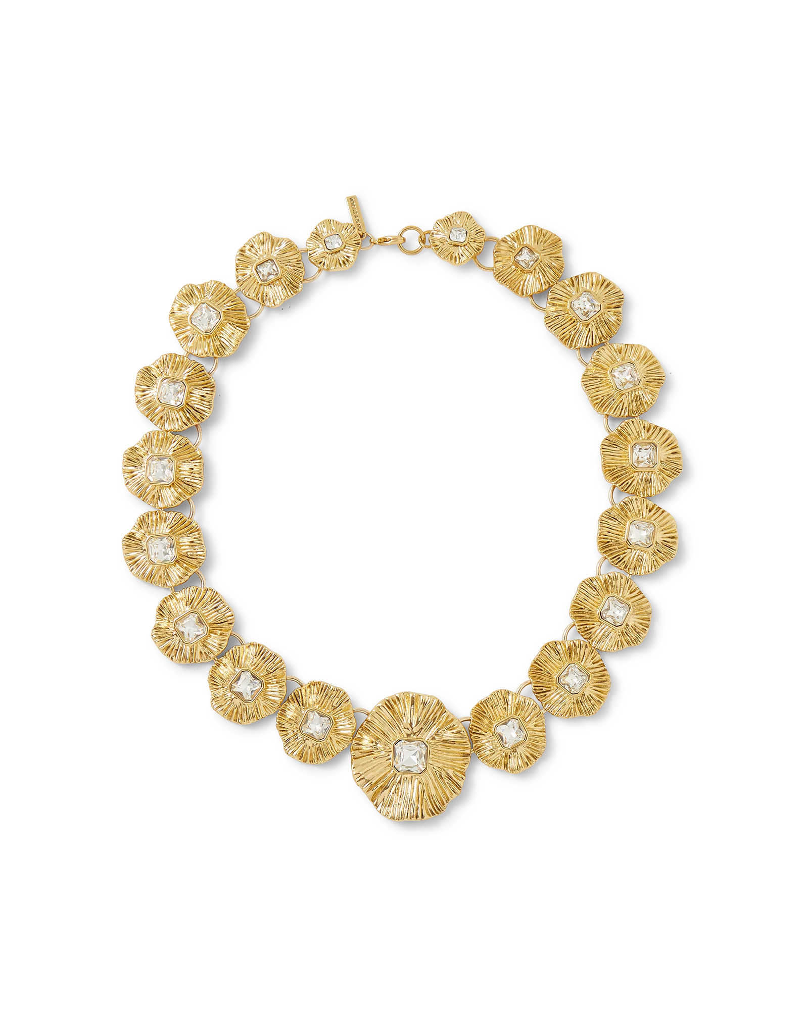 Gold Floral Statement Necklace - Image 8