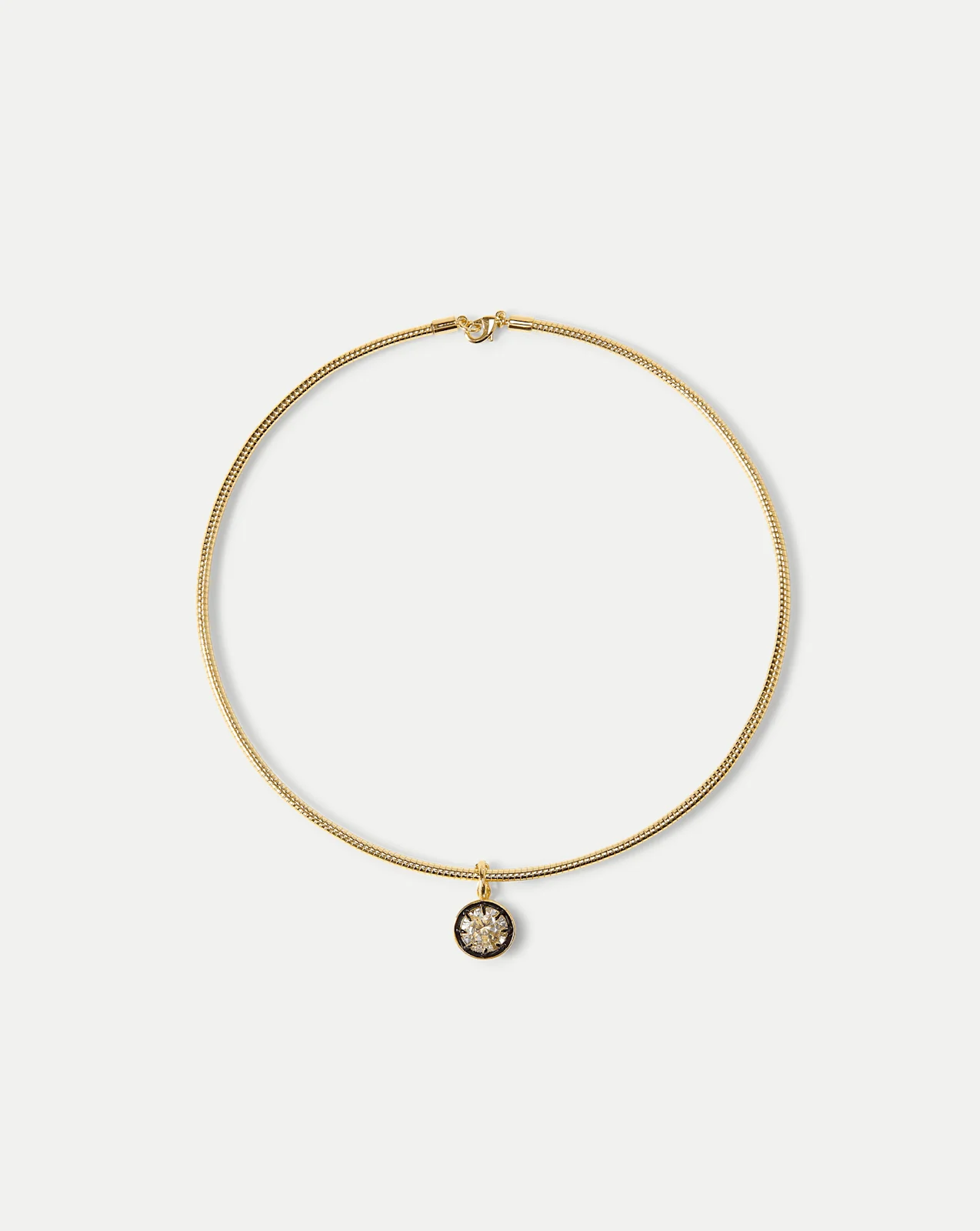 Gold Snake Chain Pendant Necklace