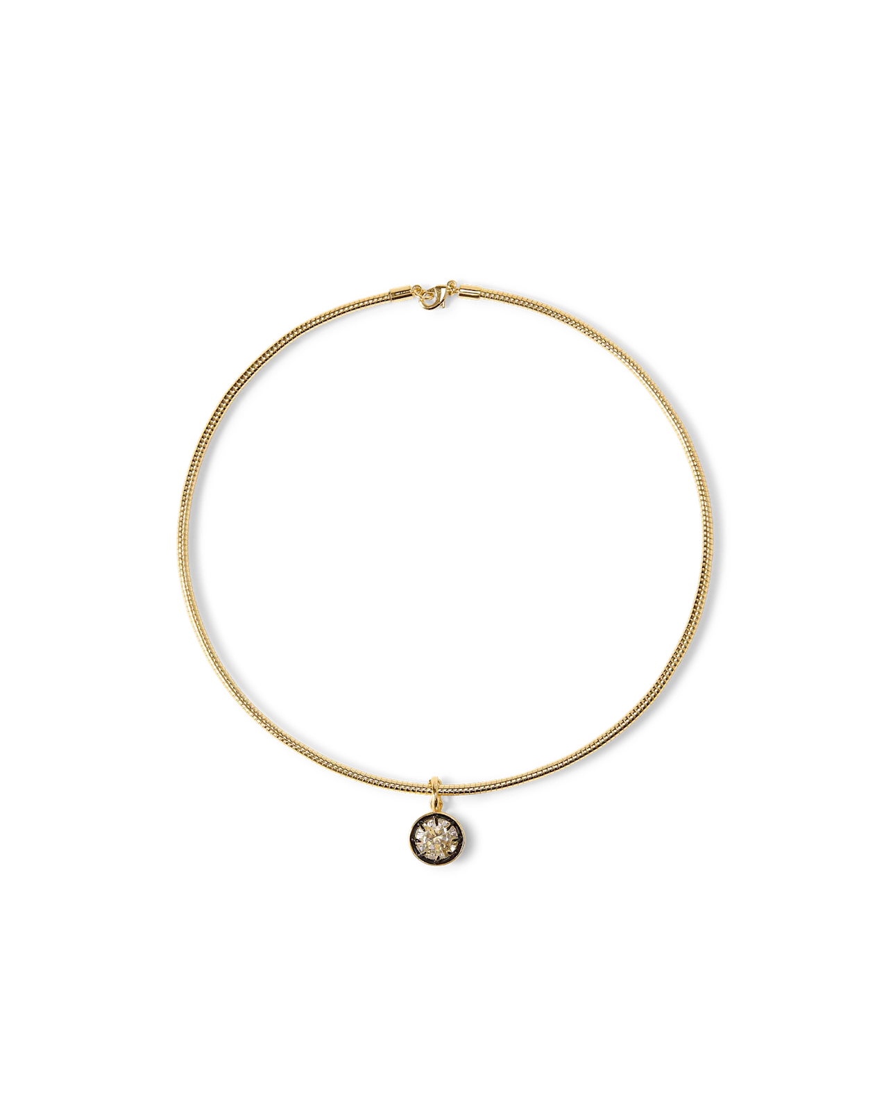 Gold Snake Chain Pendant Necklace - Image 6