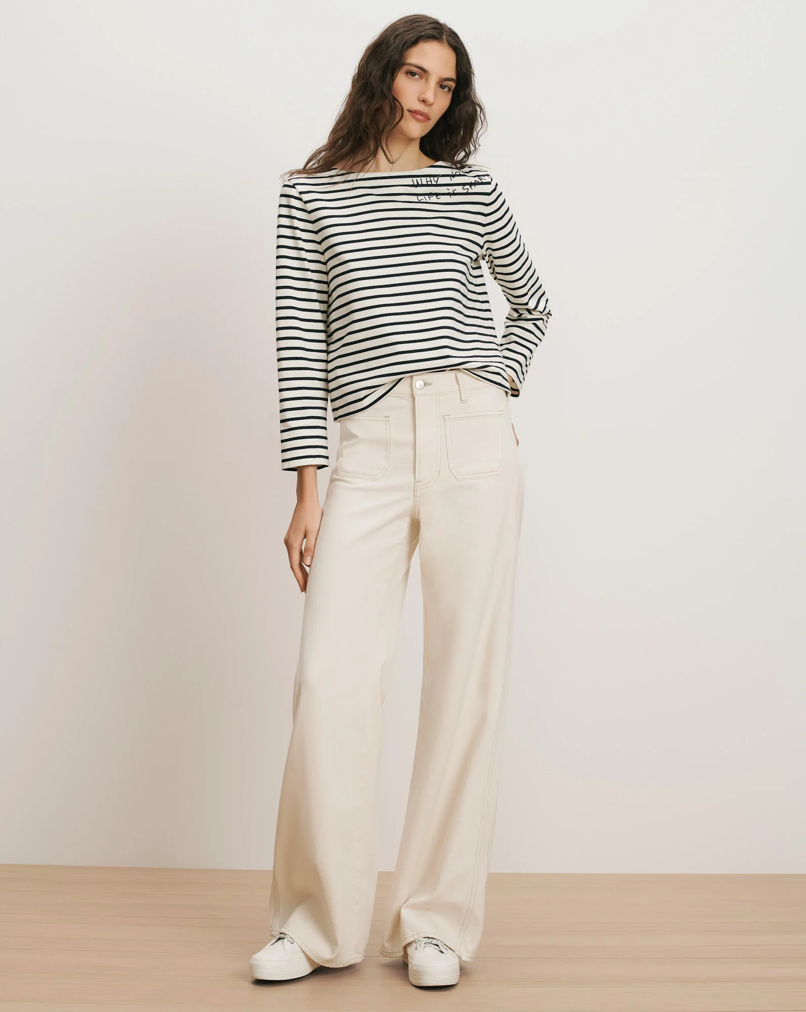 Hovey Embroidered Stripe Top - Image 2