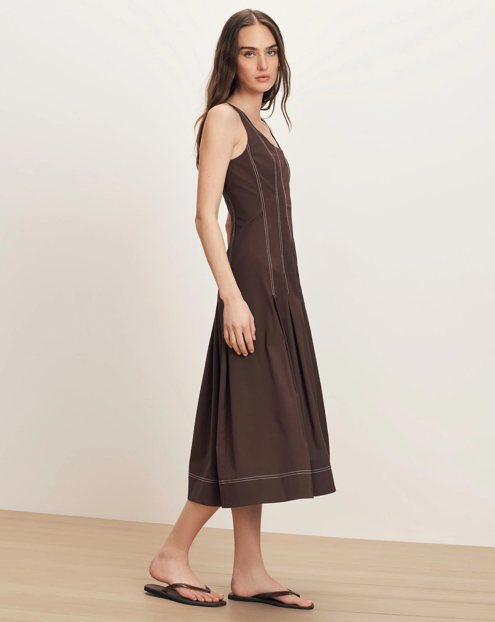 Jolie Cotton Poplin Midi Dress - Image 2