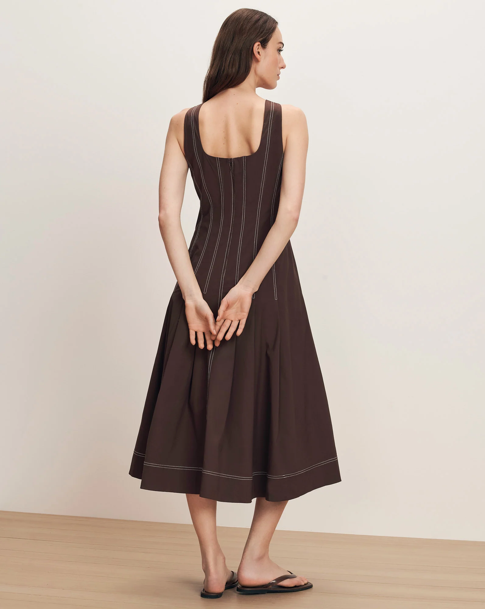 Jolie Cotton Poplin Midi Dress - Image 4
