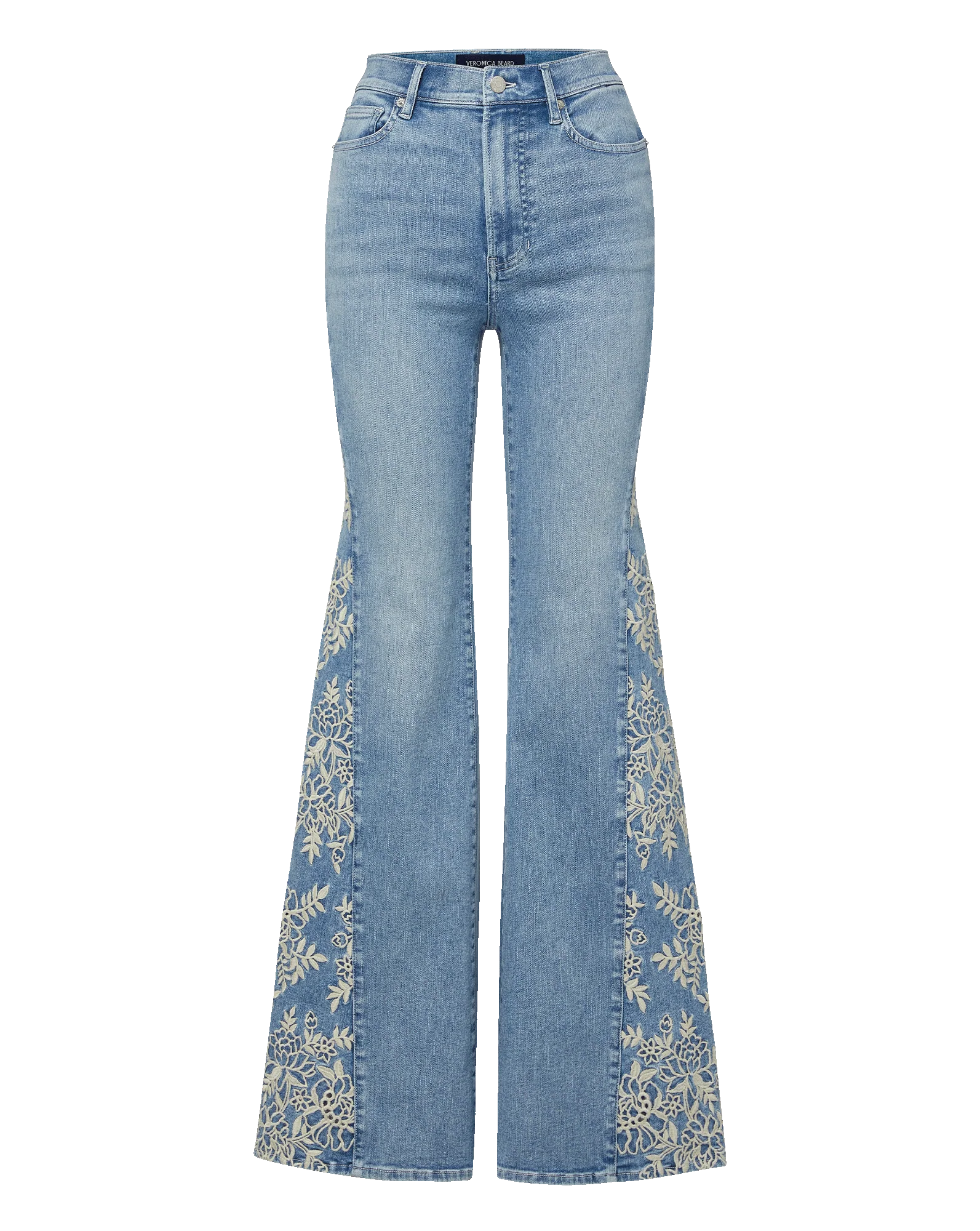Joplin Embroidered Flare Jean - Image 7