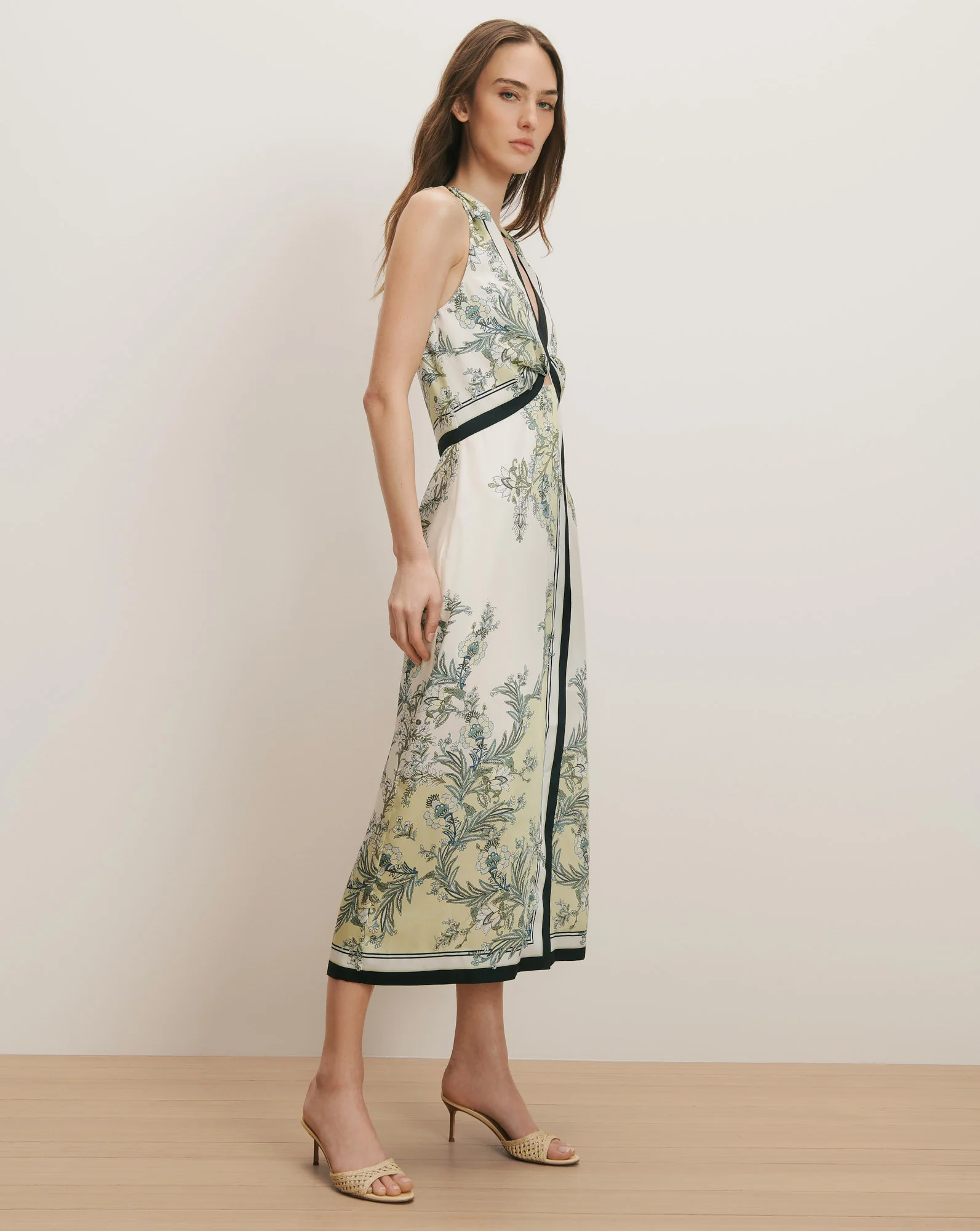 Kaliza Scarf-Print Midi Dress - Image 2