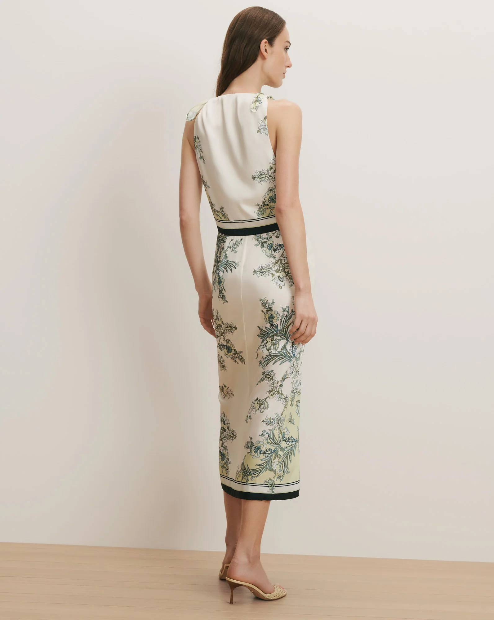 Kaliza Scarf-Print Midi Dress - Image 4