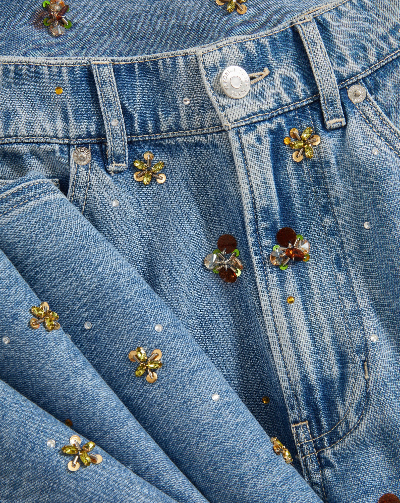Kasey Embellished Wide-Leg Jean - Image 3