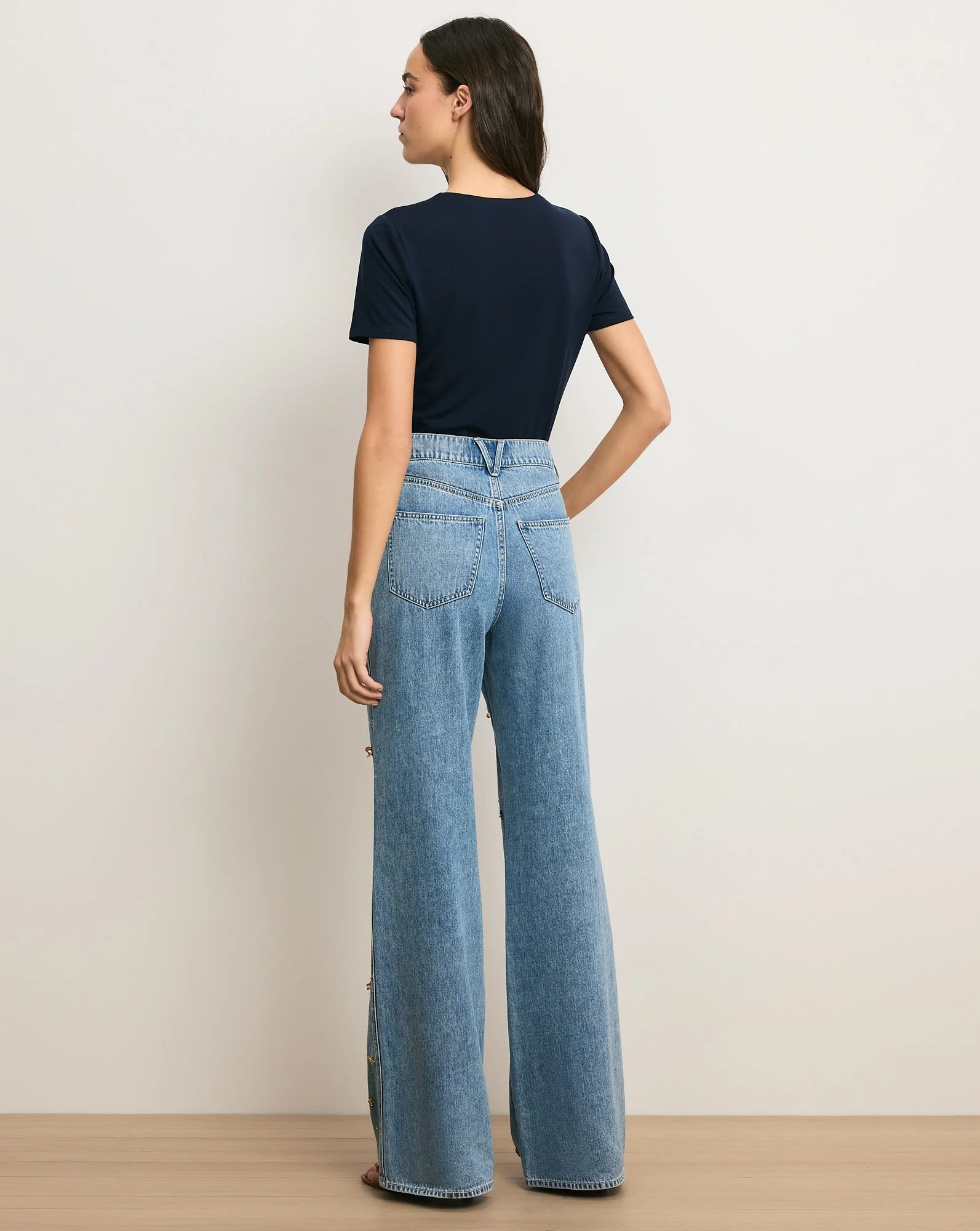 Kasey Embellished Wide-Leg Jean - Image 6