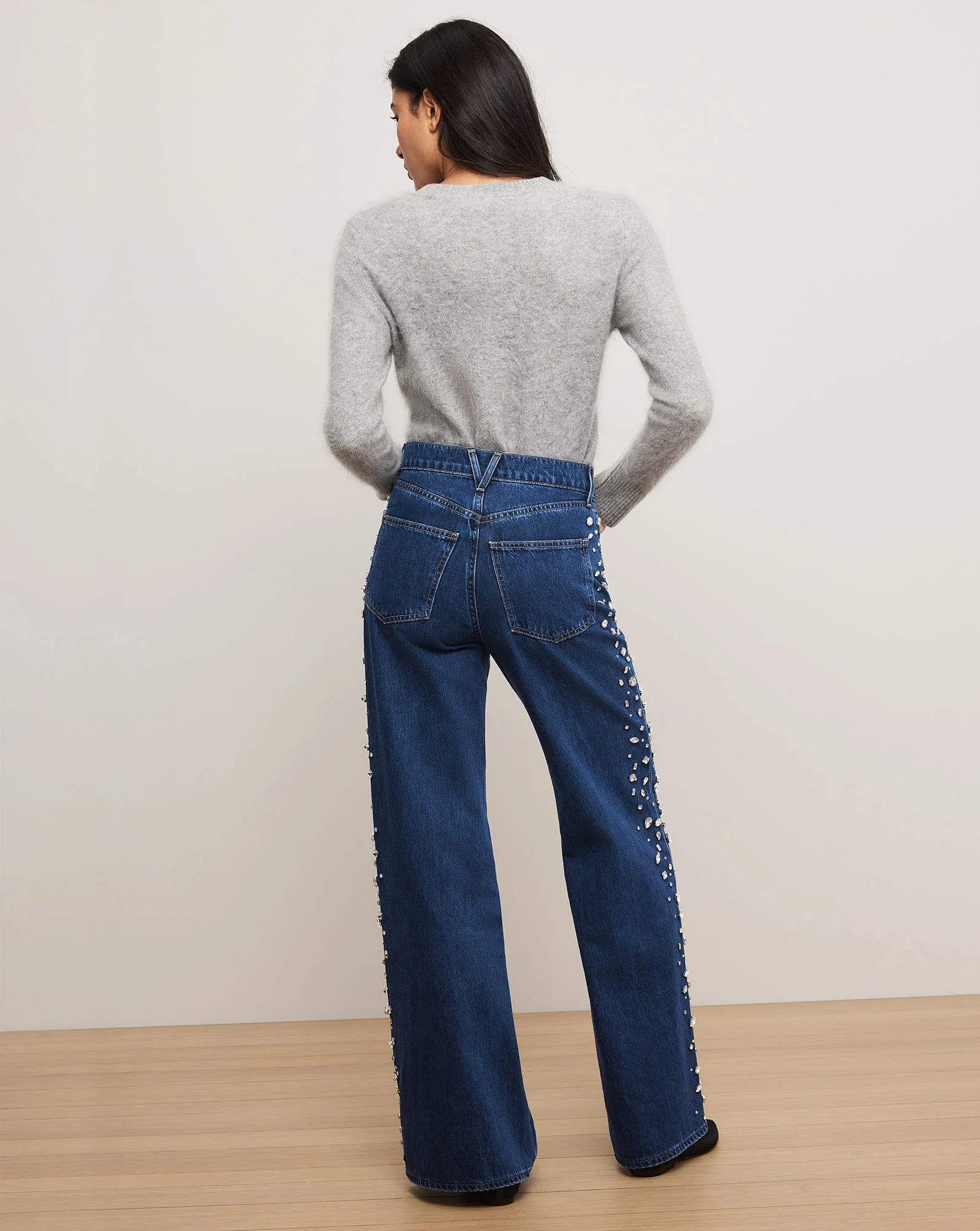 Kasey Embellished Wide-Leg Jean - Image 5