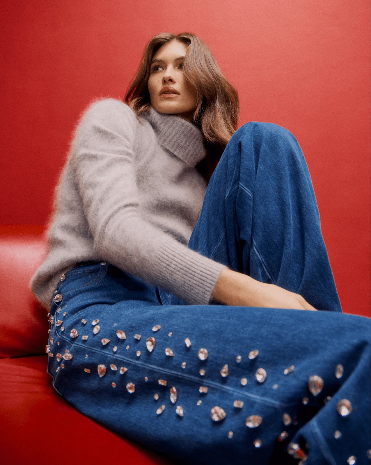 Kasey Embellished Wide-Leg Jean - Image 7