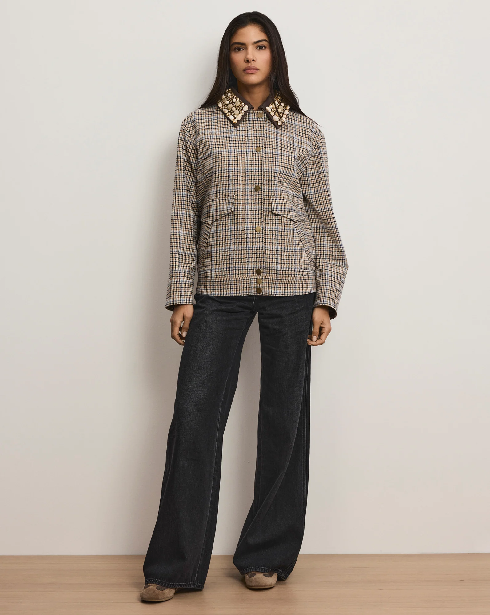 Kasper Plaid Chore Jacket - Image 2