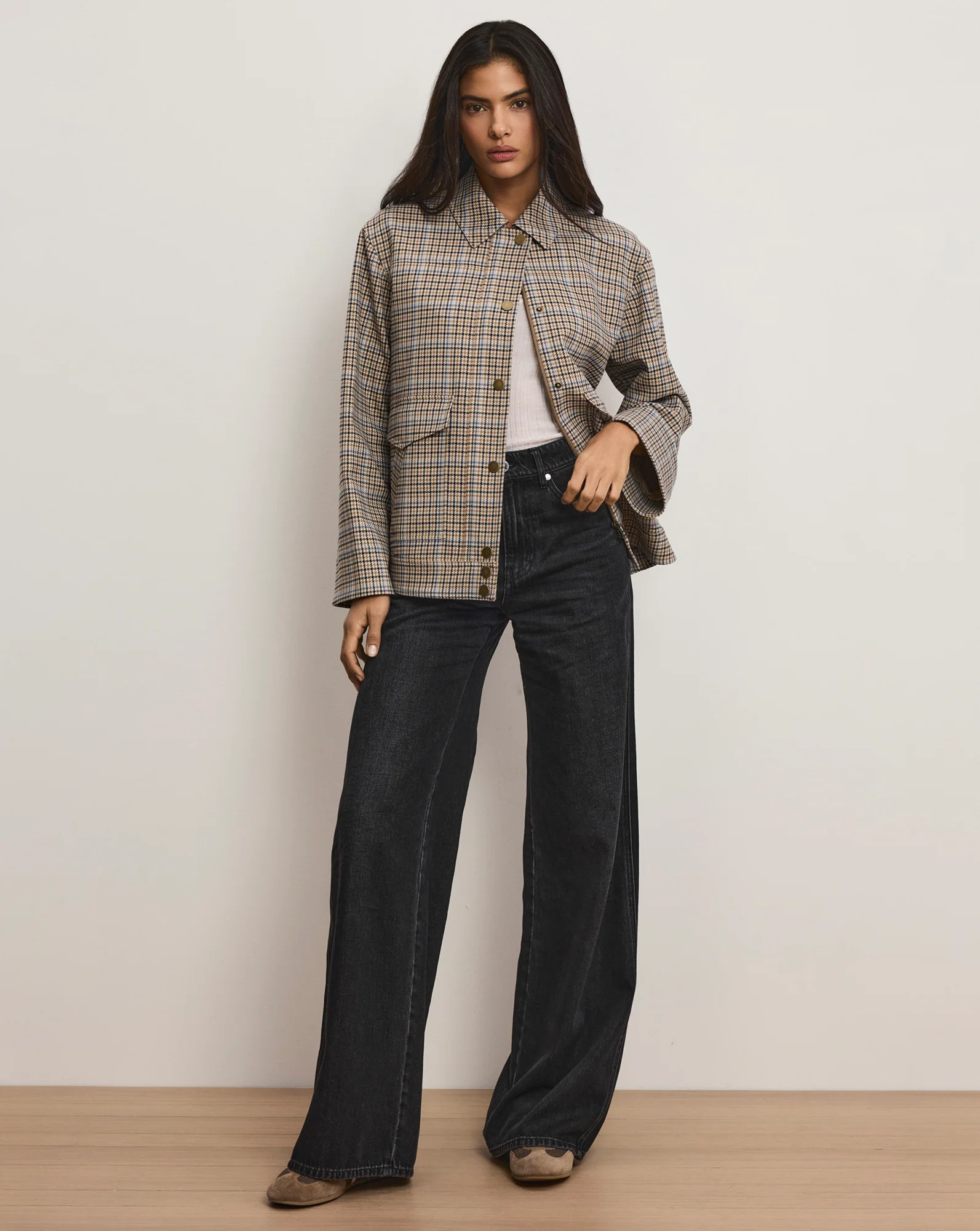 Kasper Plaid Chore Jacket - Image 5