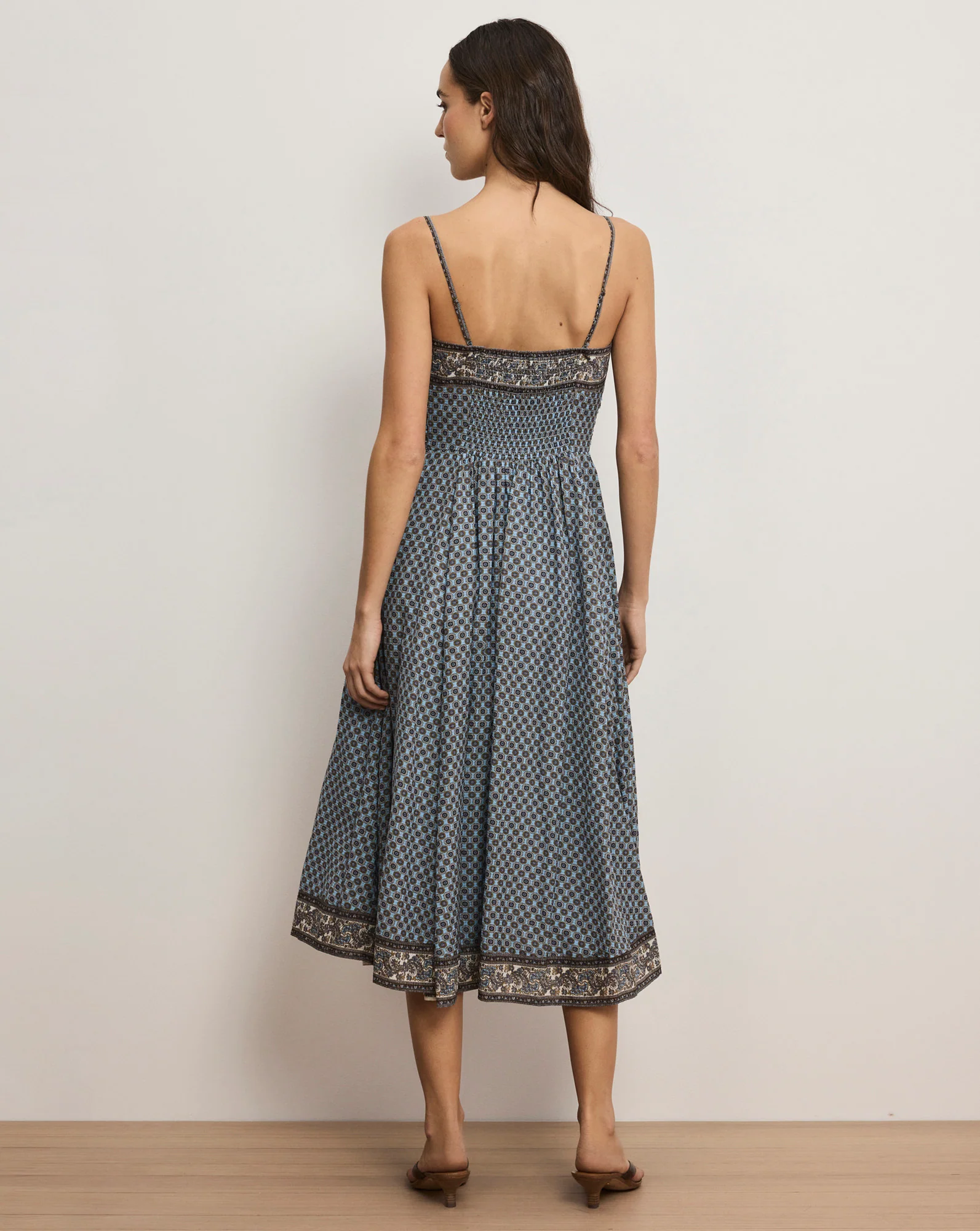 Lana Scarf-Print Midi Dress - Image 5