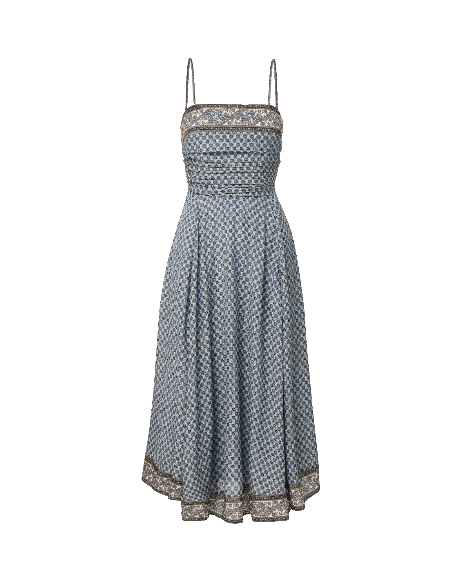 Lana Scarf-Print Midi Dress - Image 6