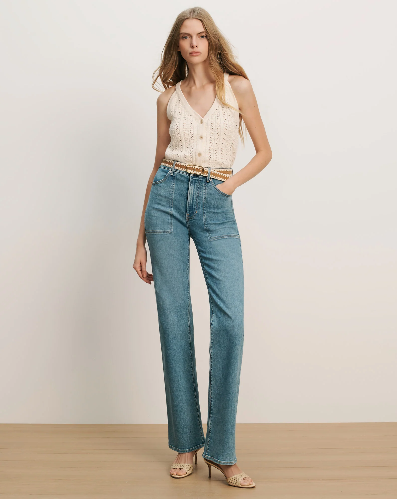 Leonora Pointelle Tank Top - Image 2
