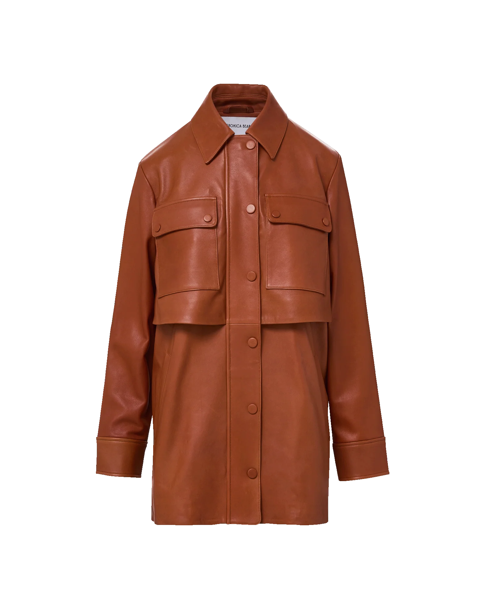 Liora Leather Utility Dickey Coat - Image 8